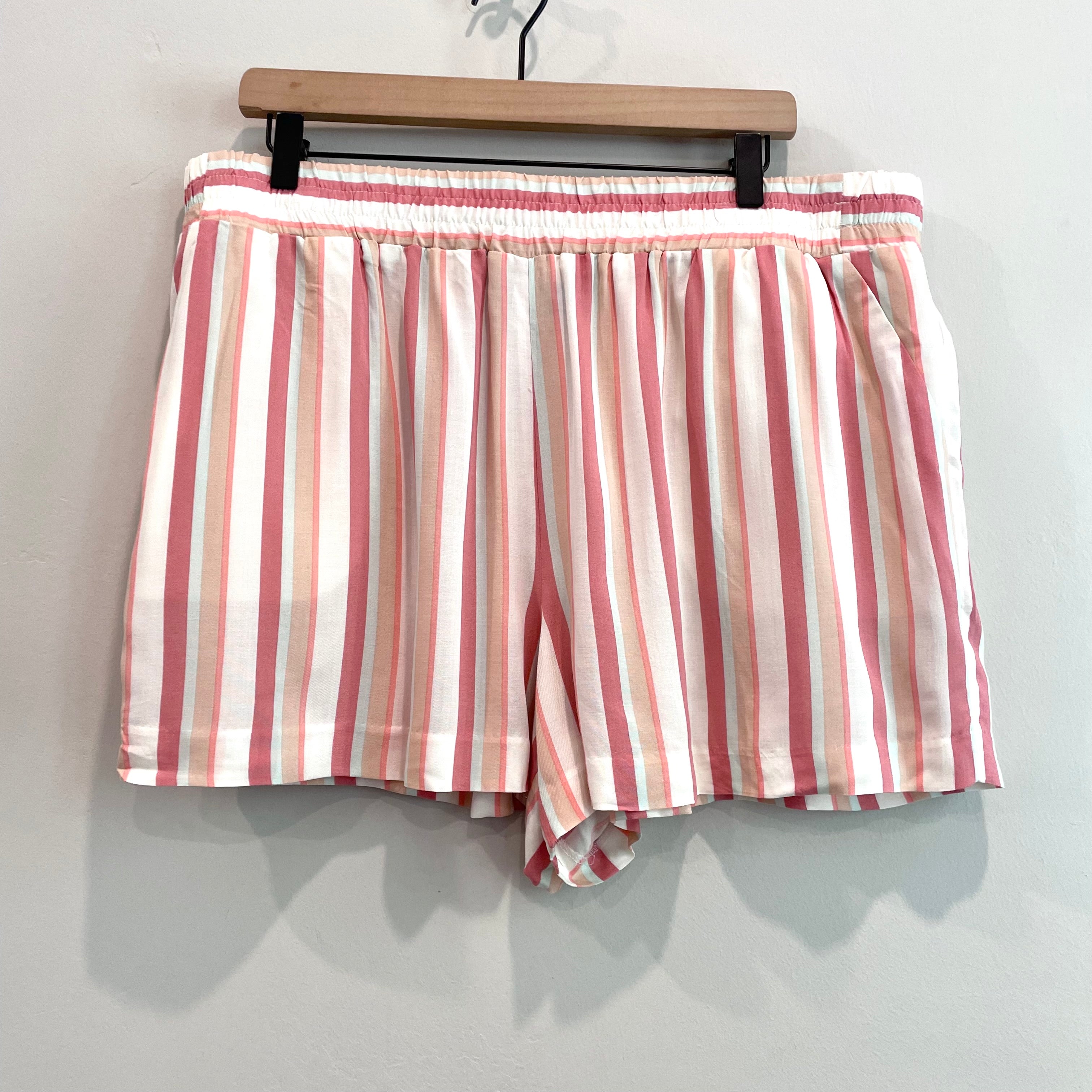 Striped Pull On Shorts
