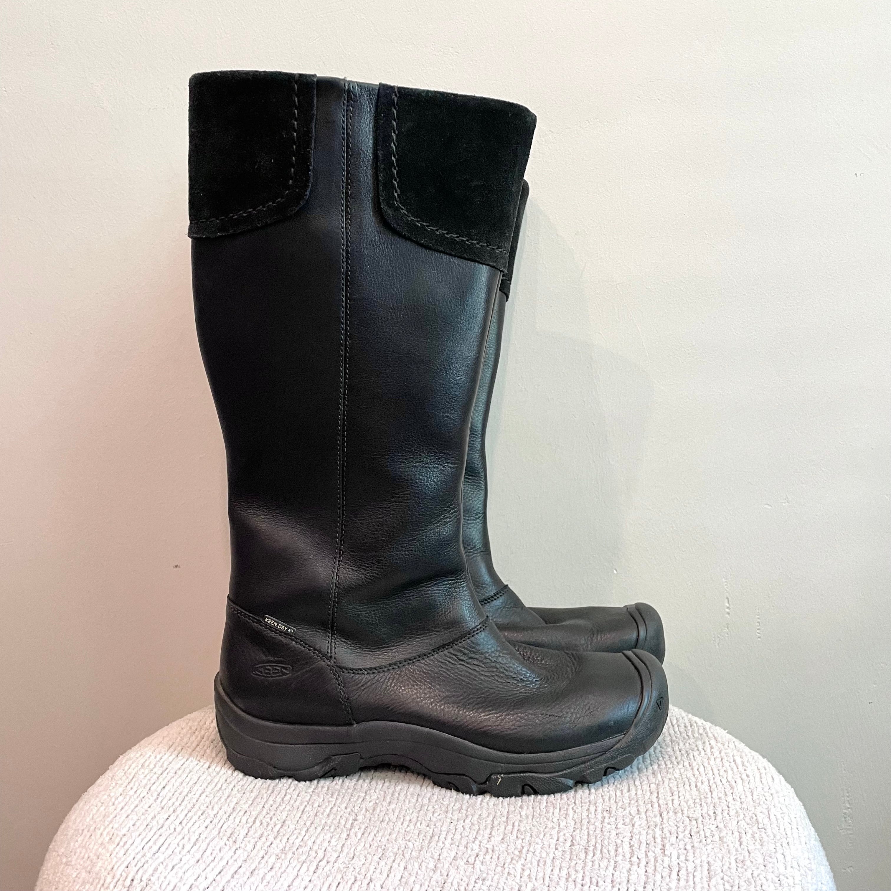 Winter Insulated Leather Boots