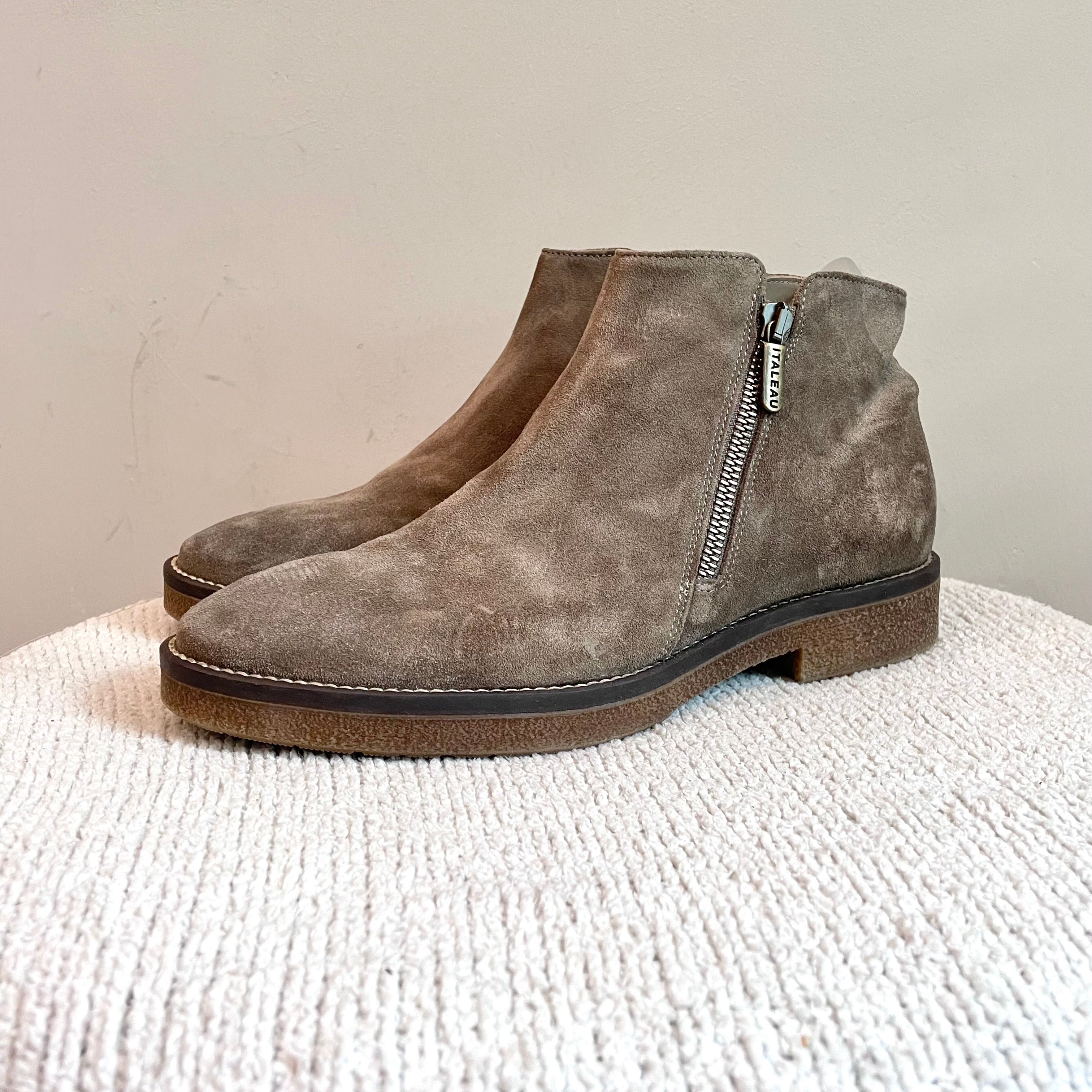 Waterproof Suede Leather Ankle Boots