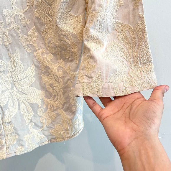 Embroidered Long Sleeve Tunic Top