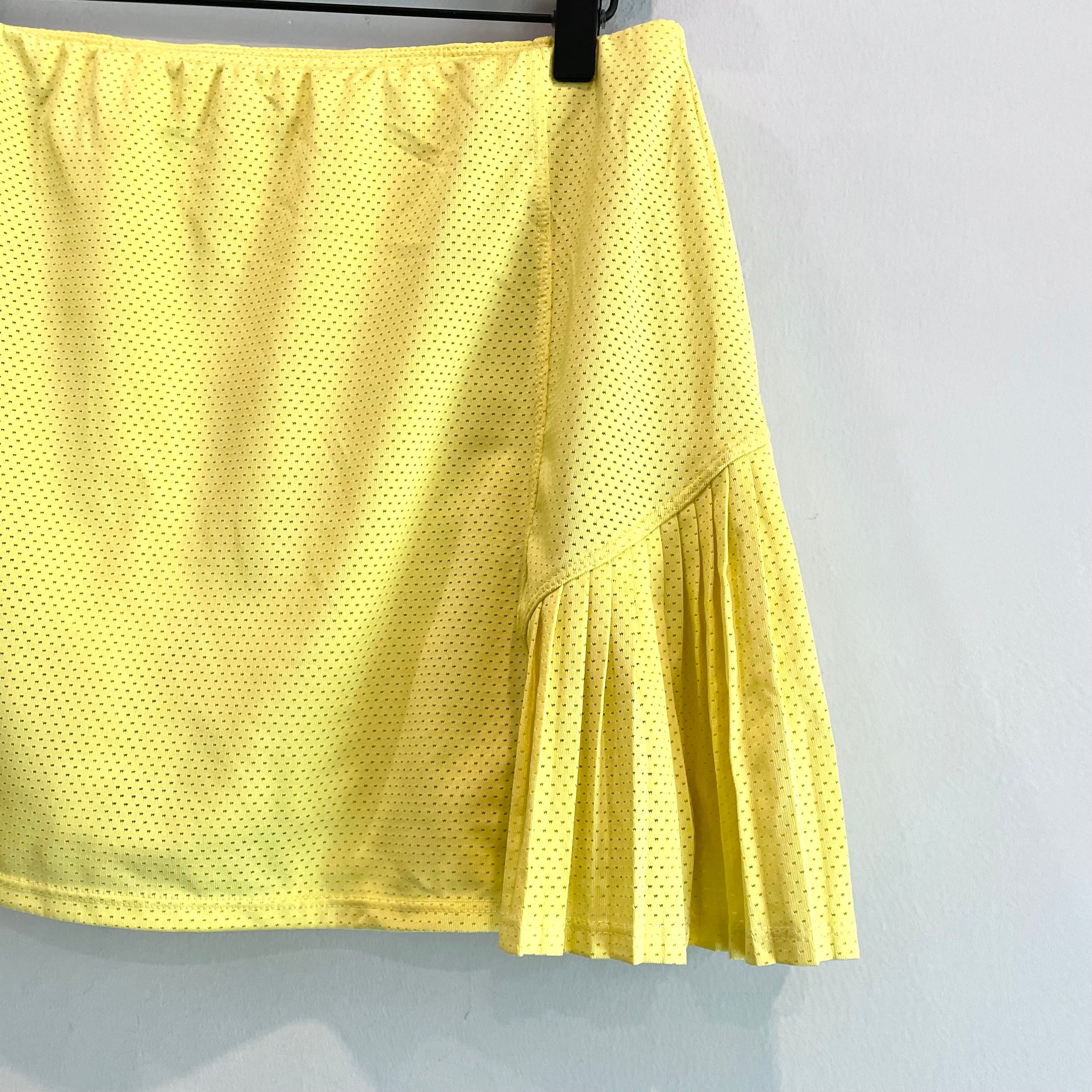 Mesh Pleated Skort