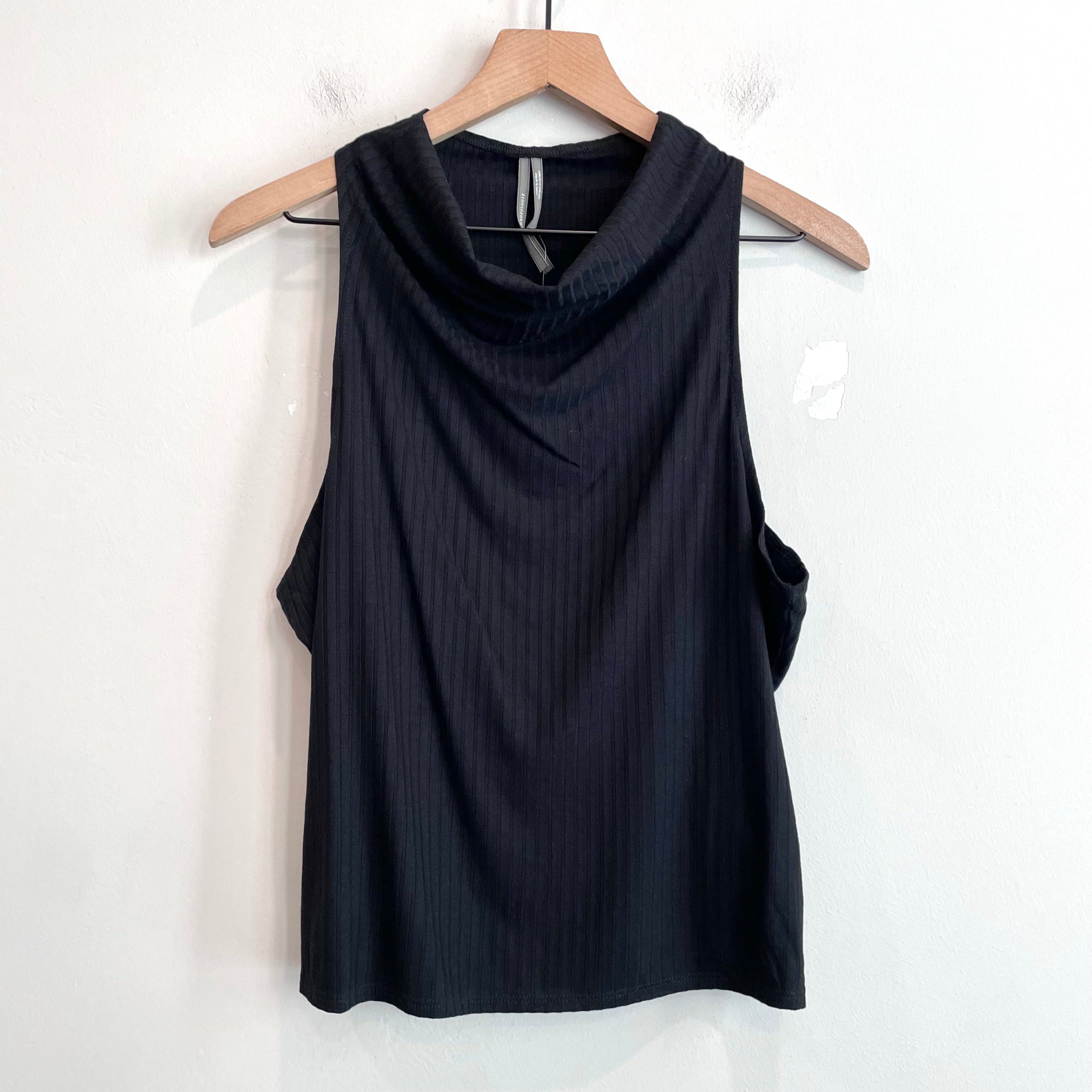 Sleeveless Draped Neck Top