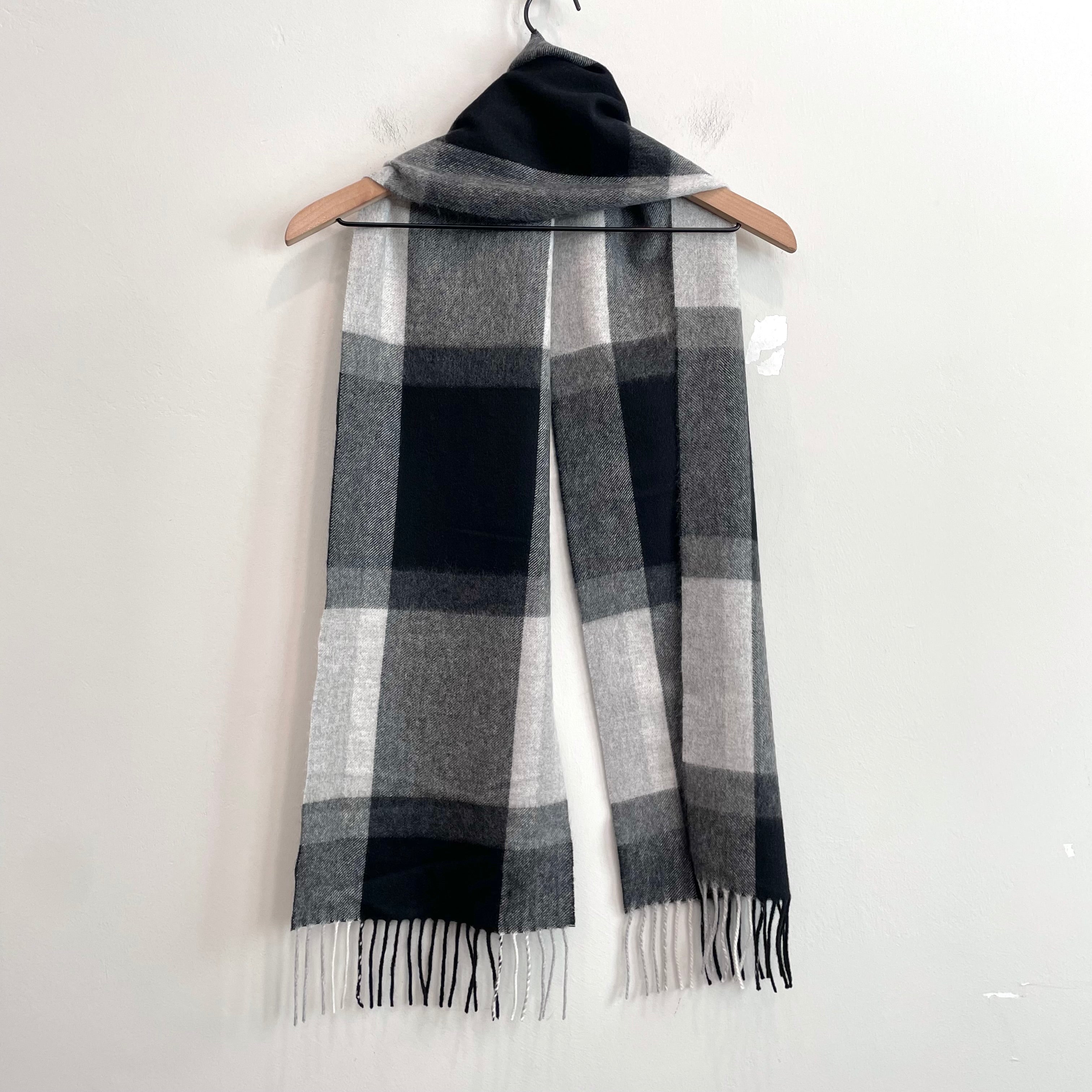 Plaid Cashmere Scarf