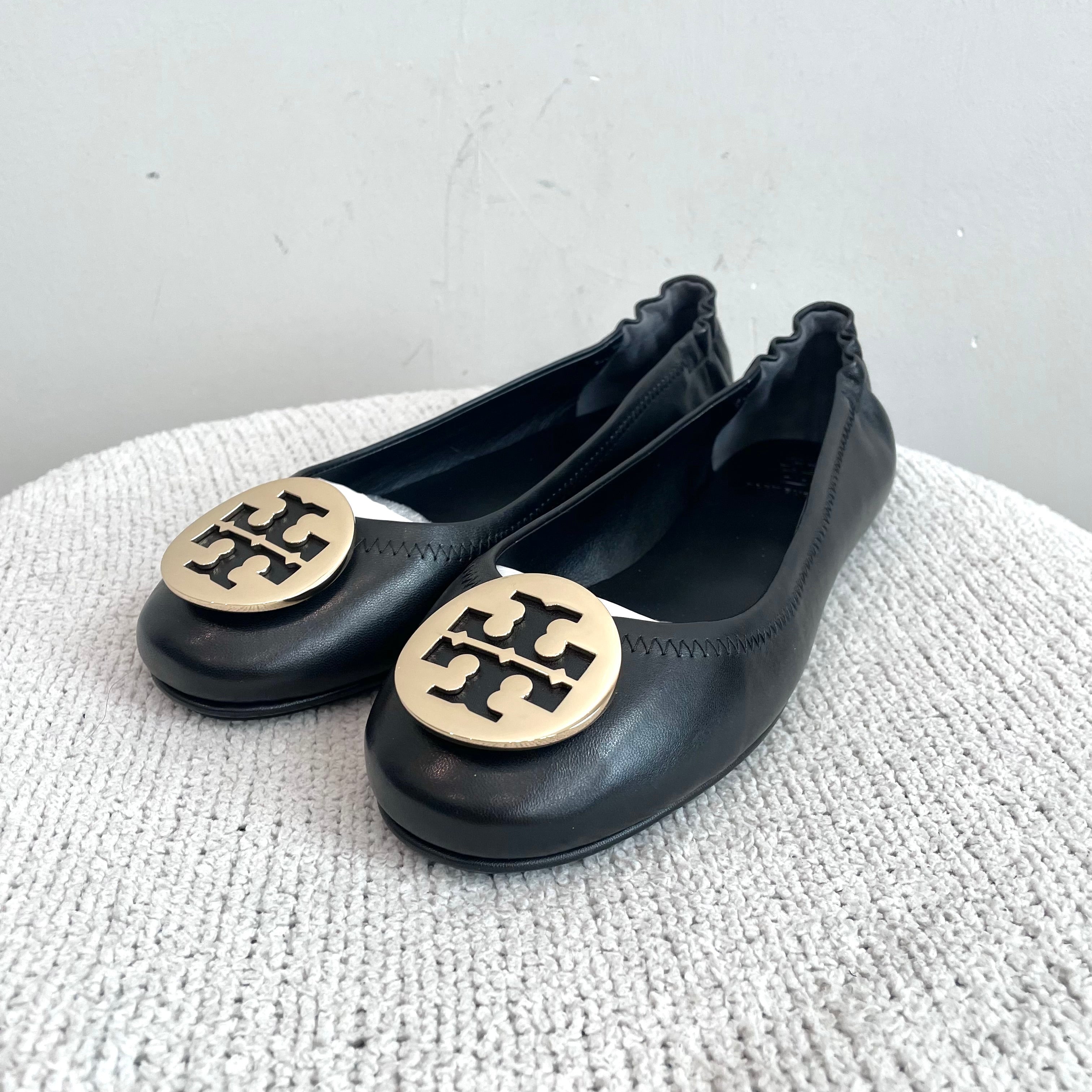 Leather Travel Ballet Flats