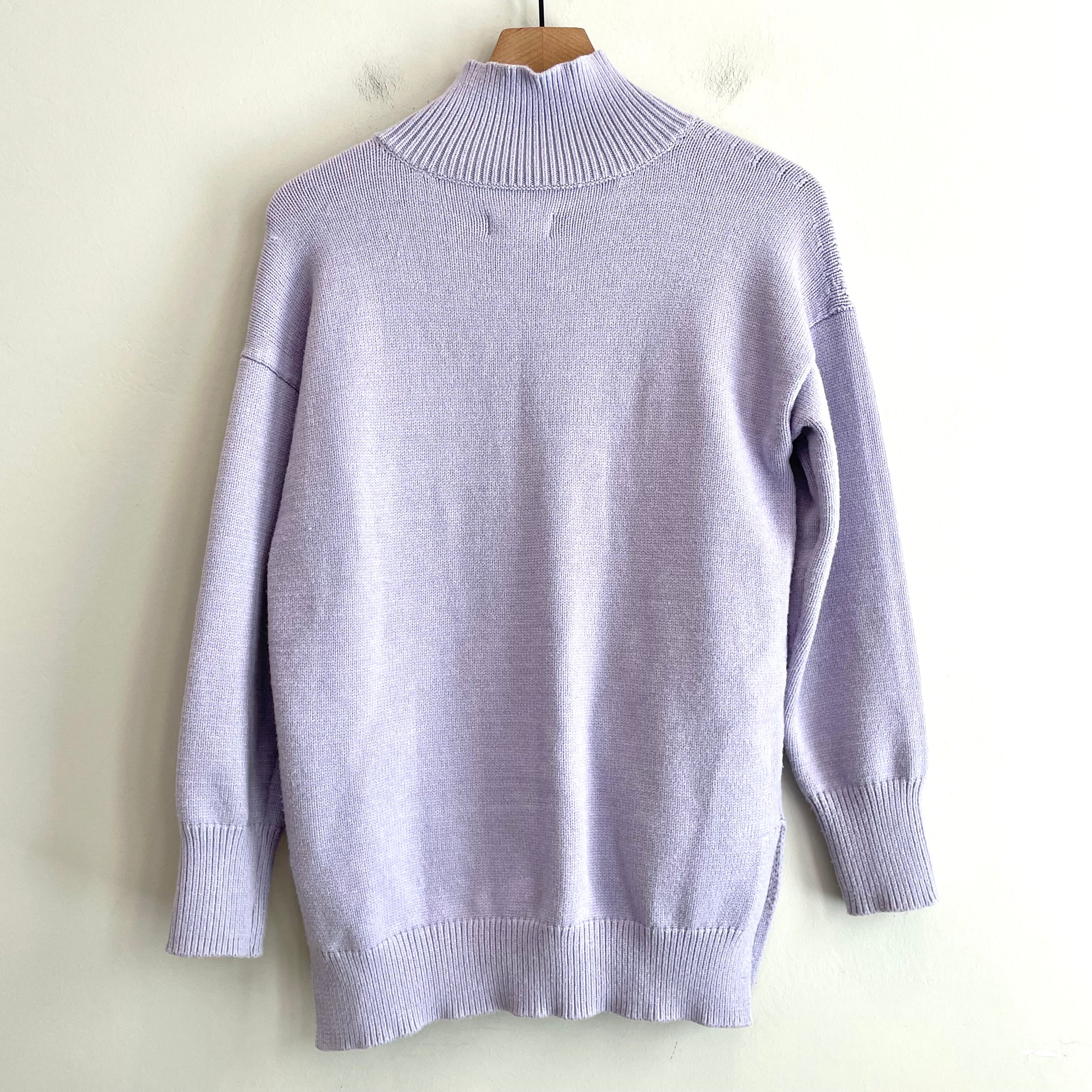 Mock Neck Tunic Sweater