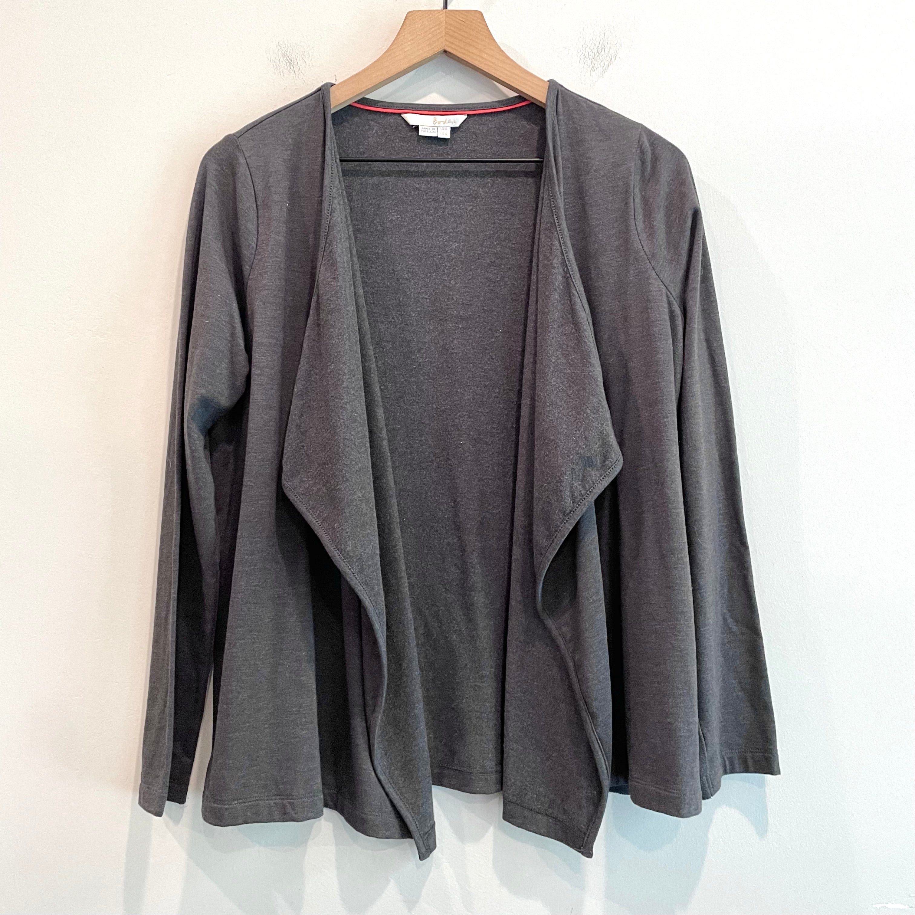 Open Front Sweatshirt Cardigan