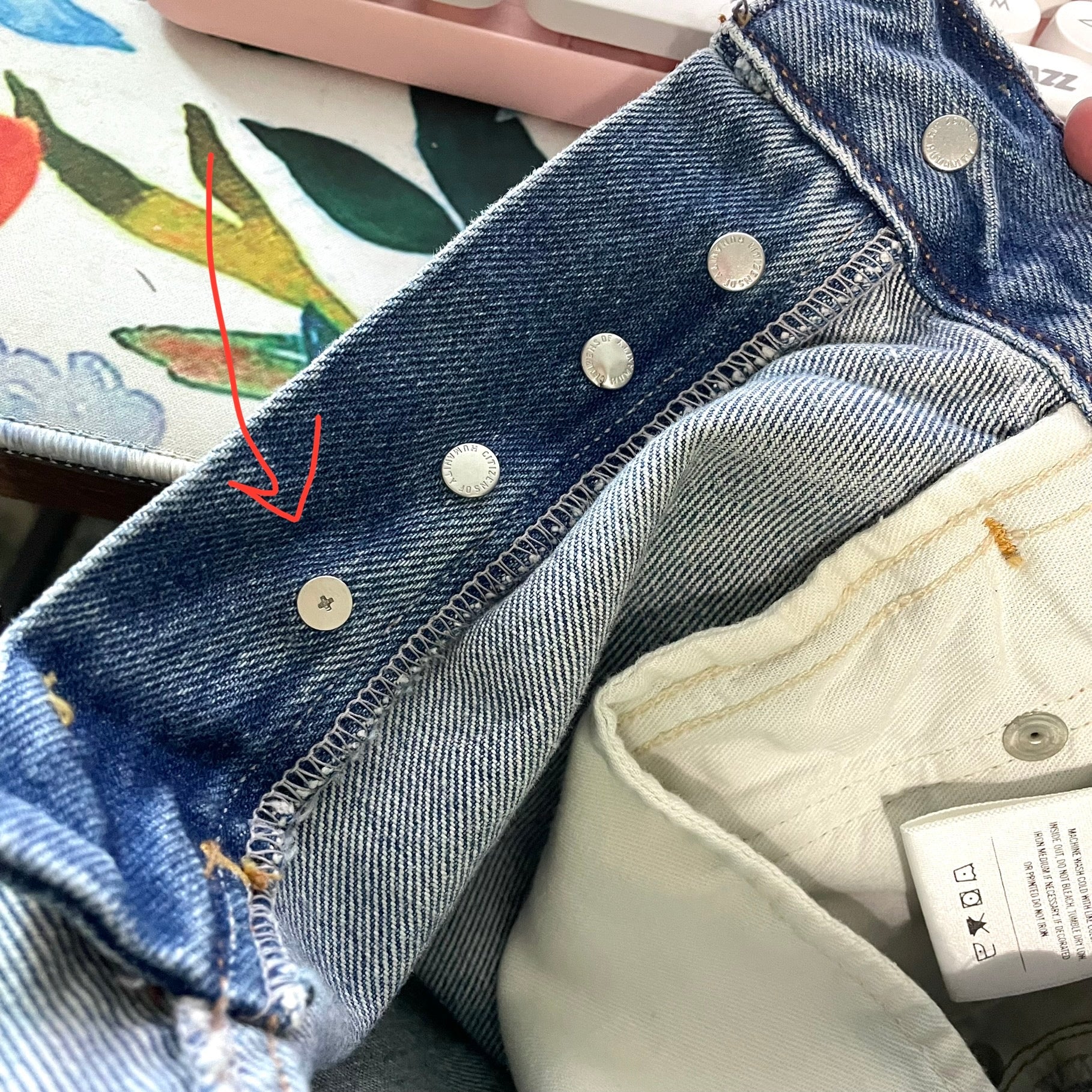 Button Fly Jean Shorts