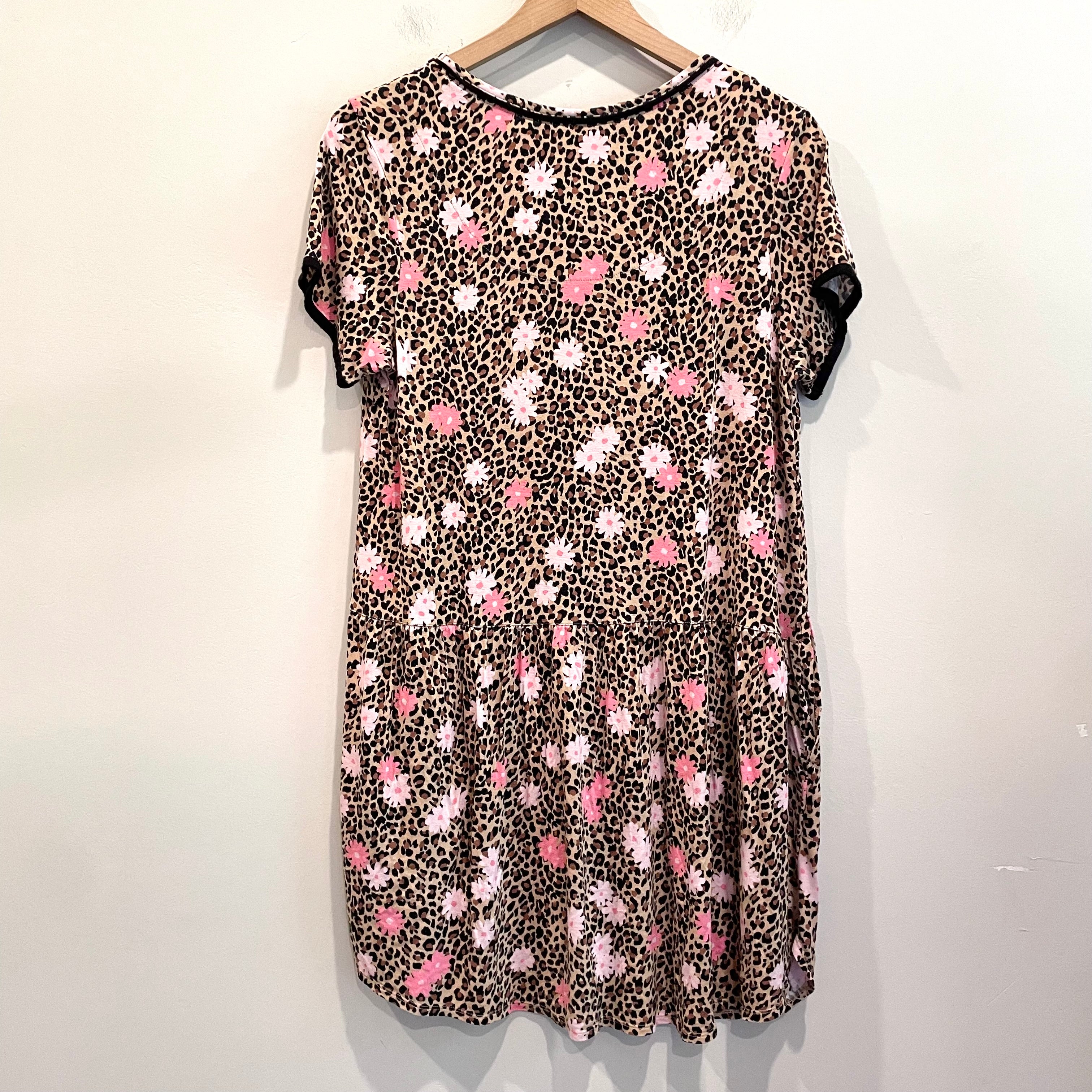 Floral Leopard Sleep Dress