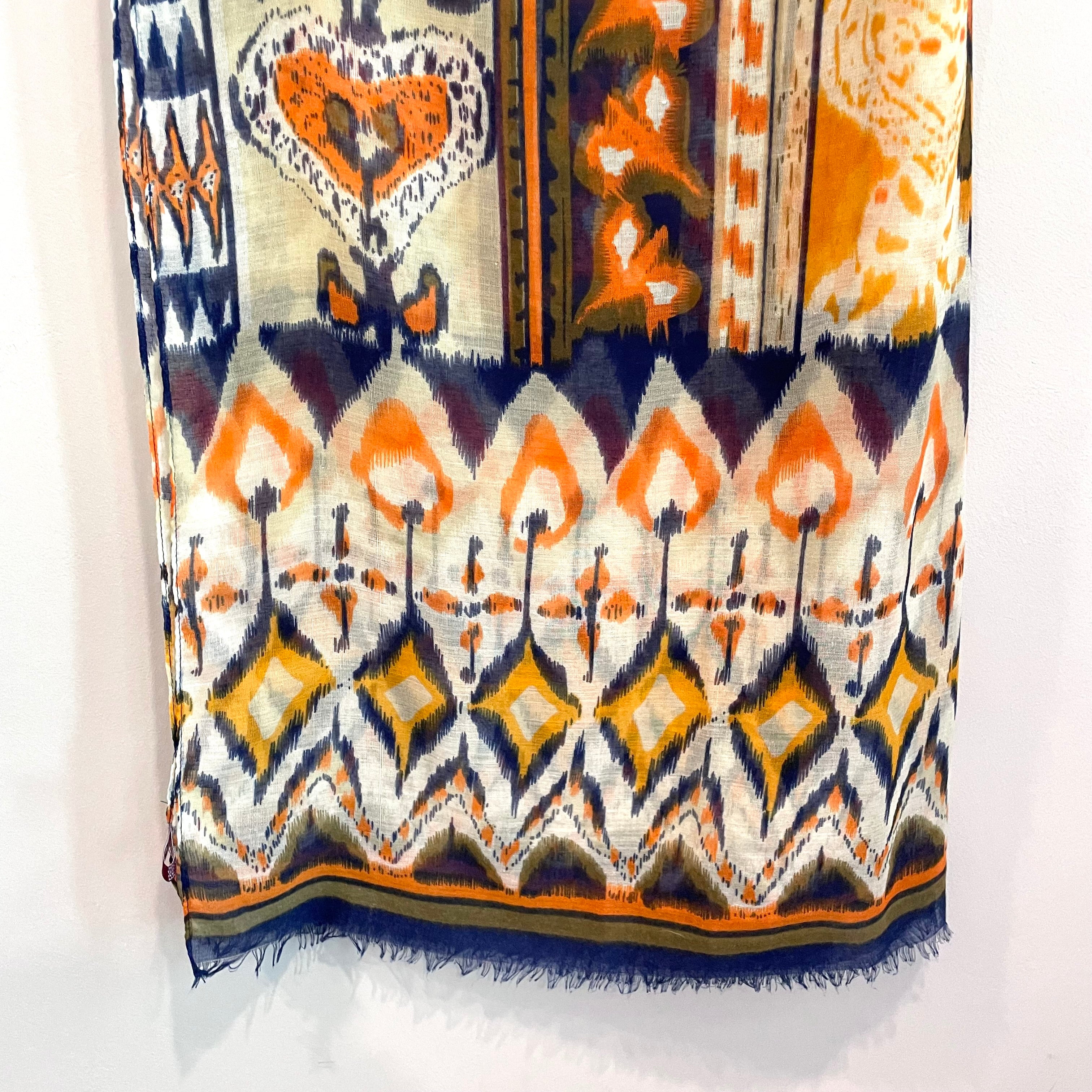 Ikat Geometric Scarf