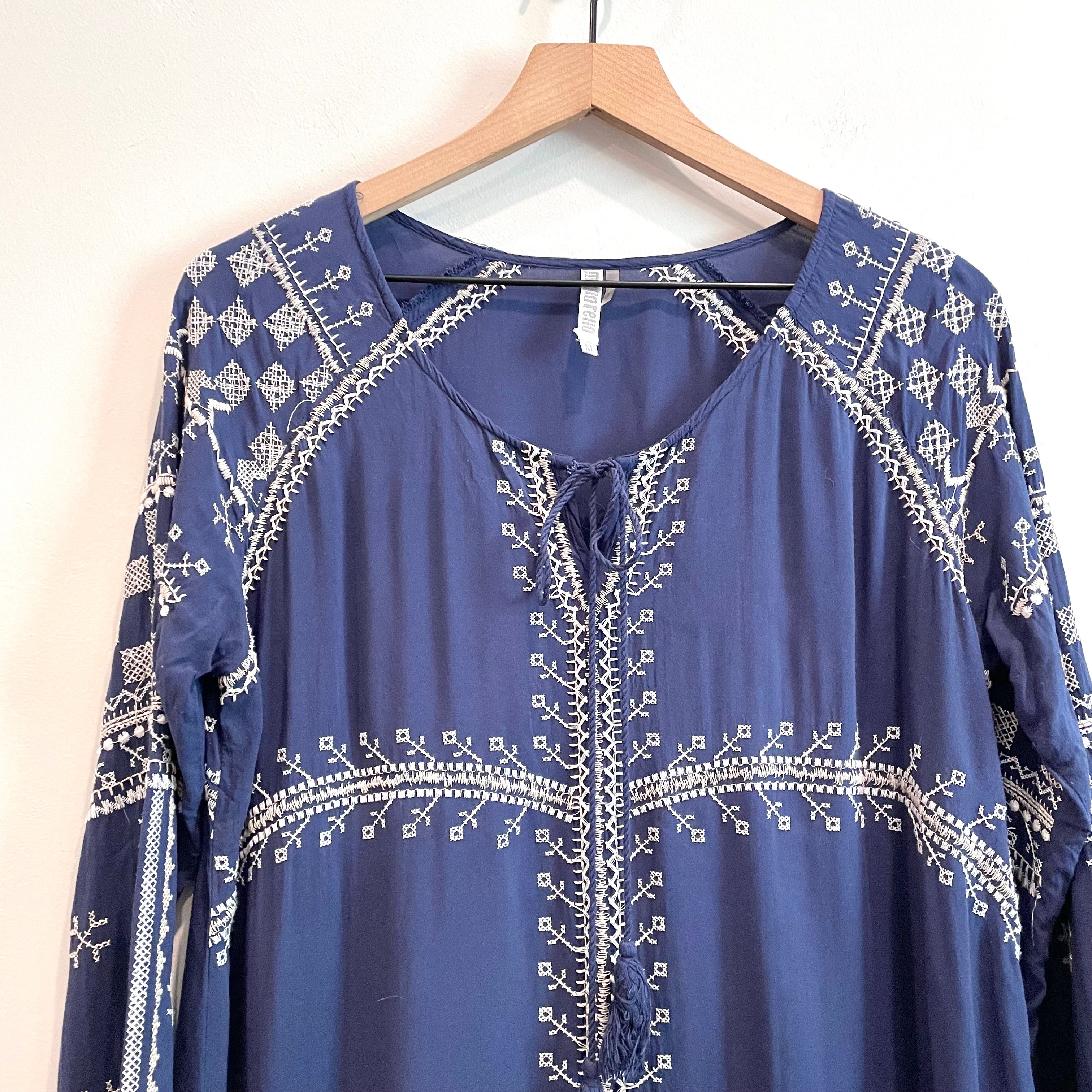 Embroidered Long Sleeve Tunic