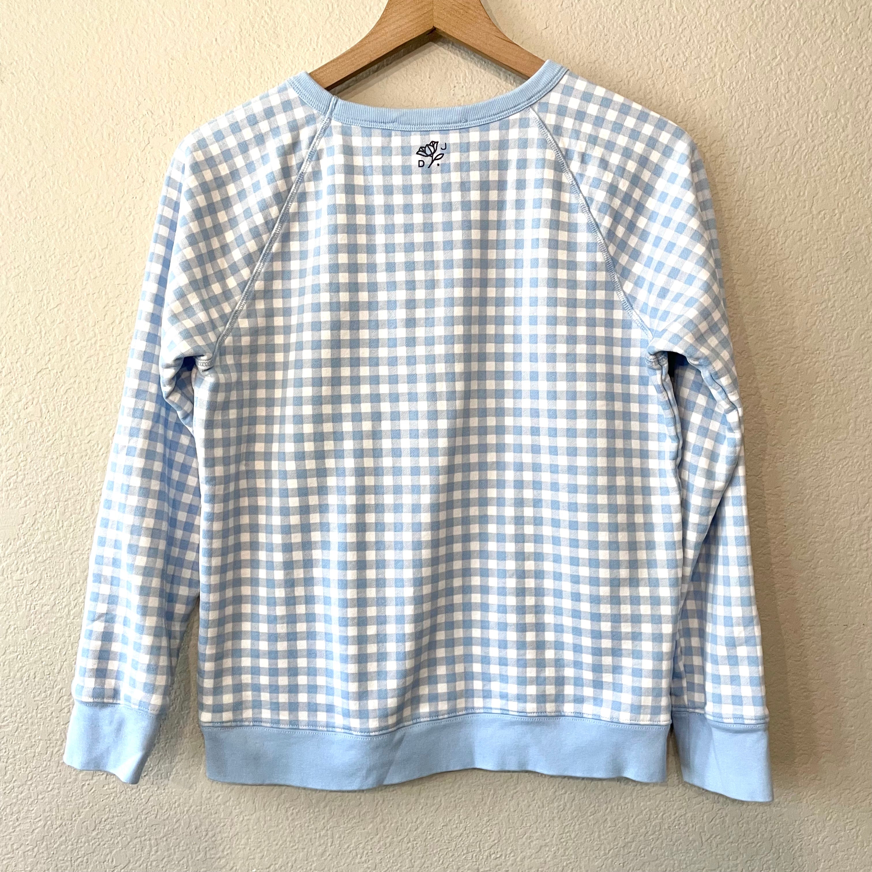 Gingham Plaid Sweatshirt