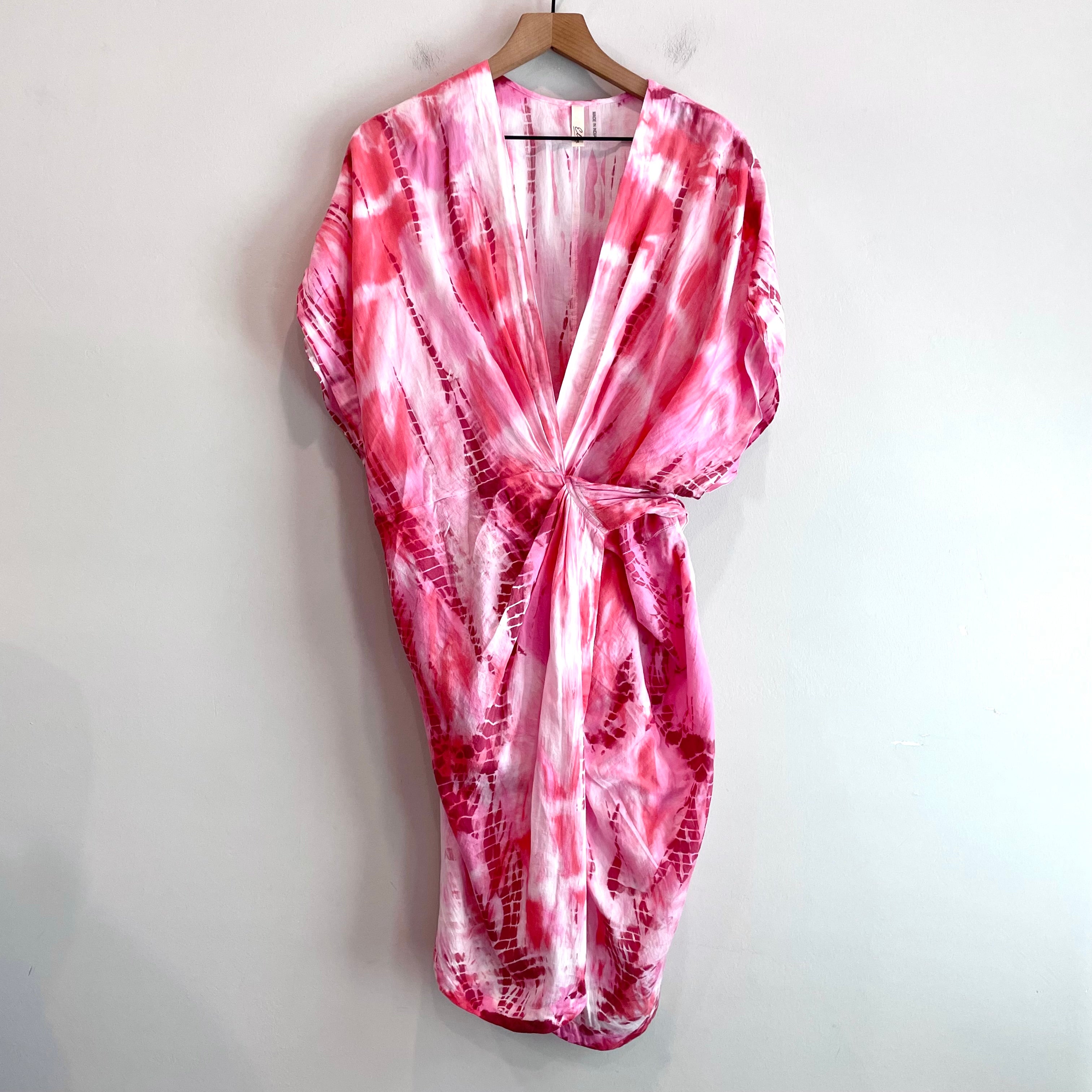 Tie Dye Wrap Dress