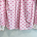 Geometric Button Down Top-11