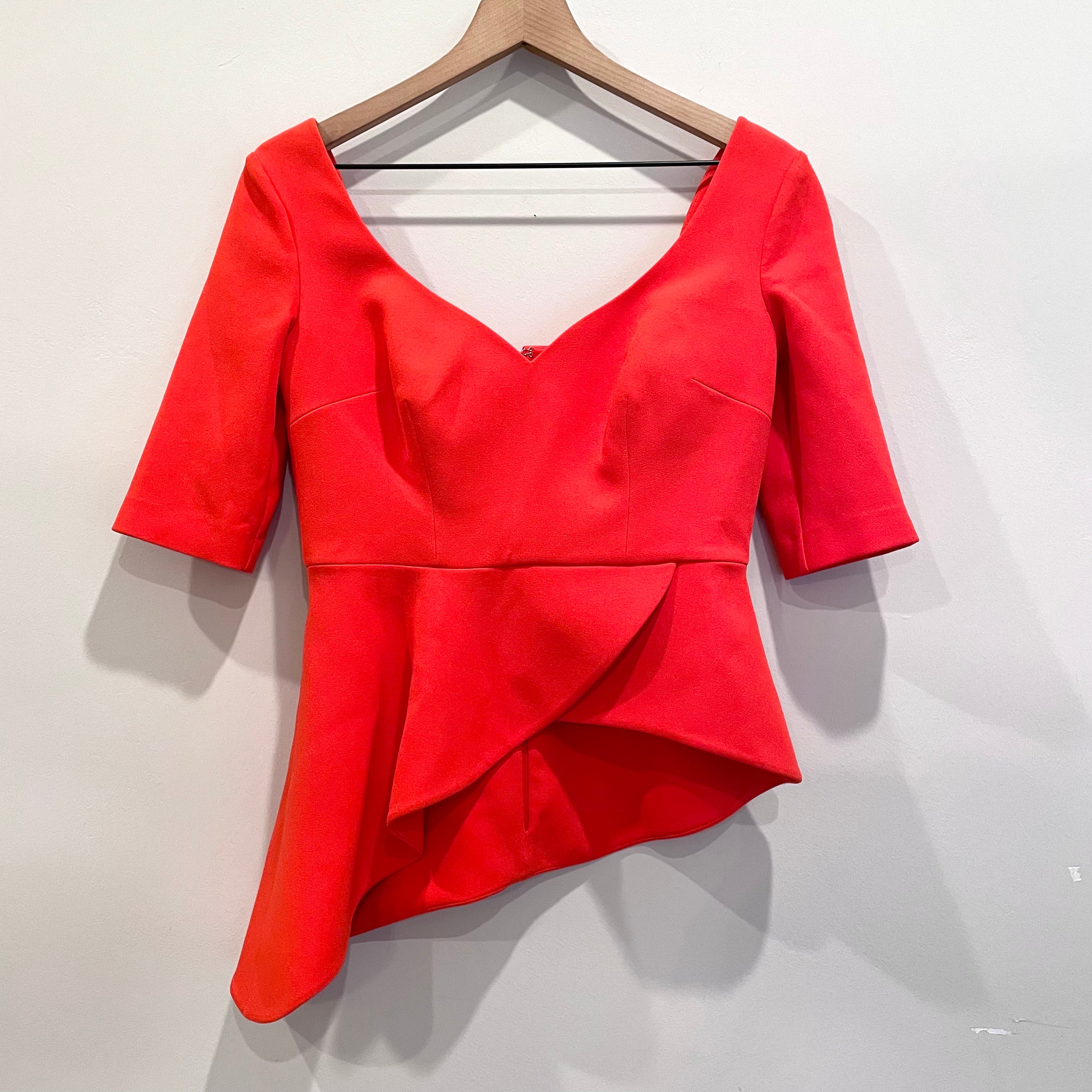 Sweetheart Neck Peplum Top