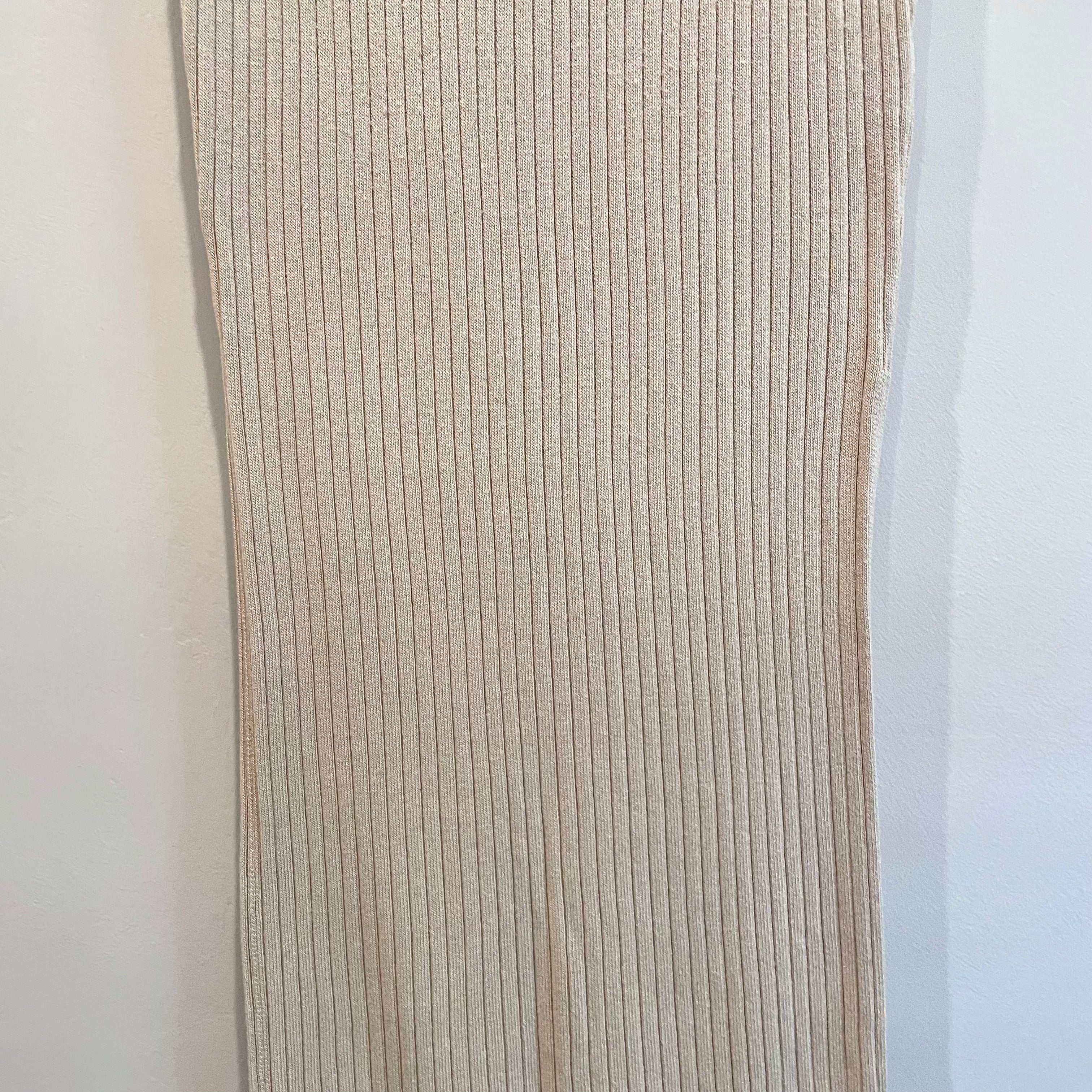 Ribbed Knit Pencil Skirt