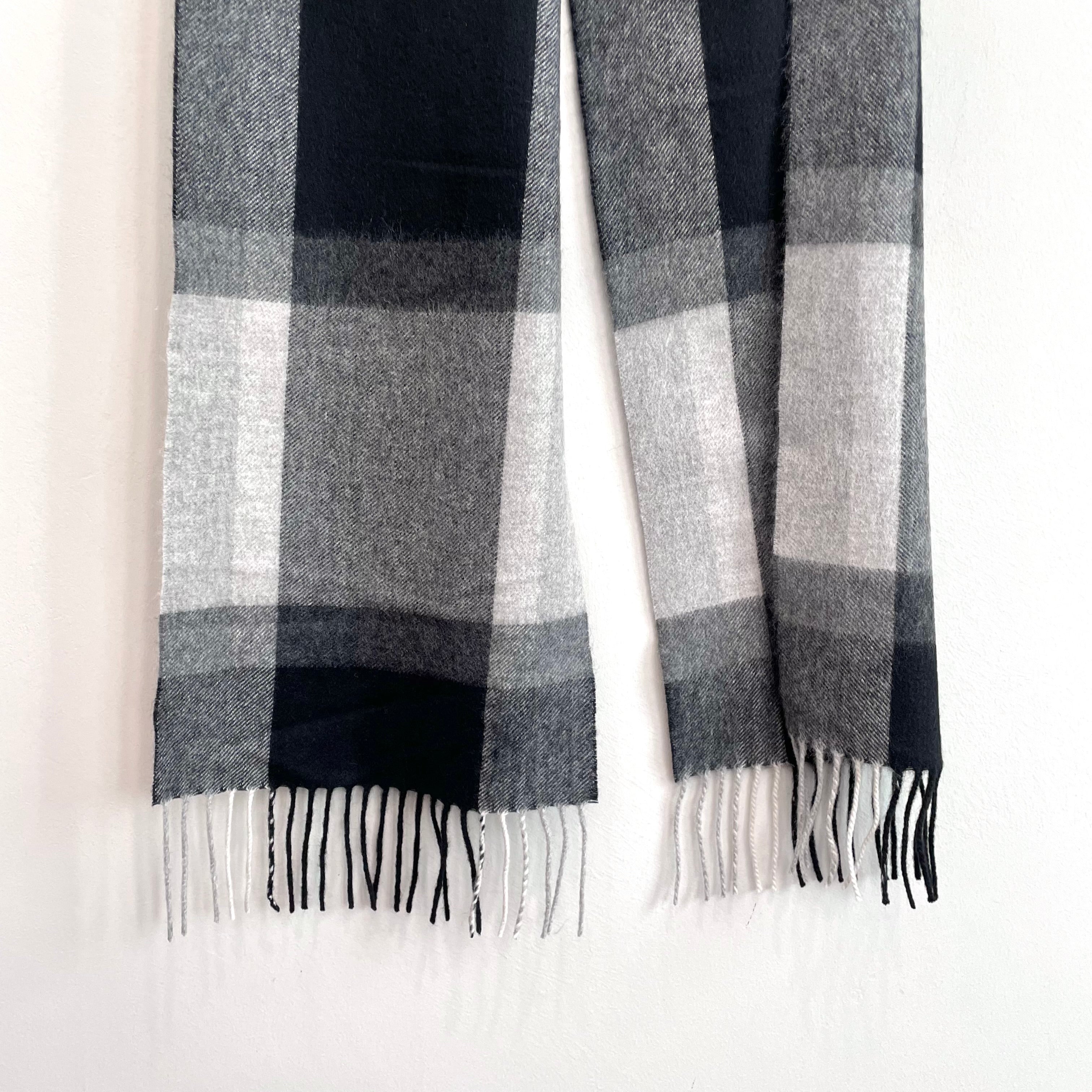 Plaid Cashmere Scarf