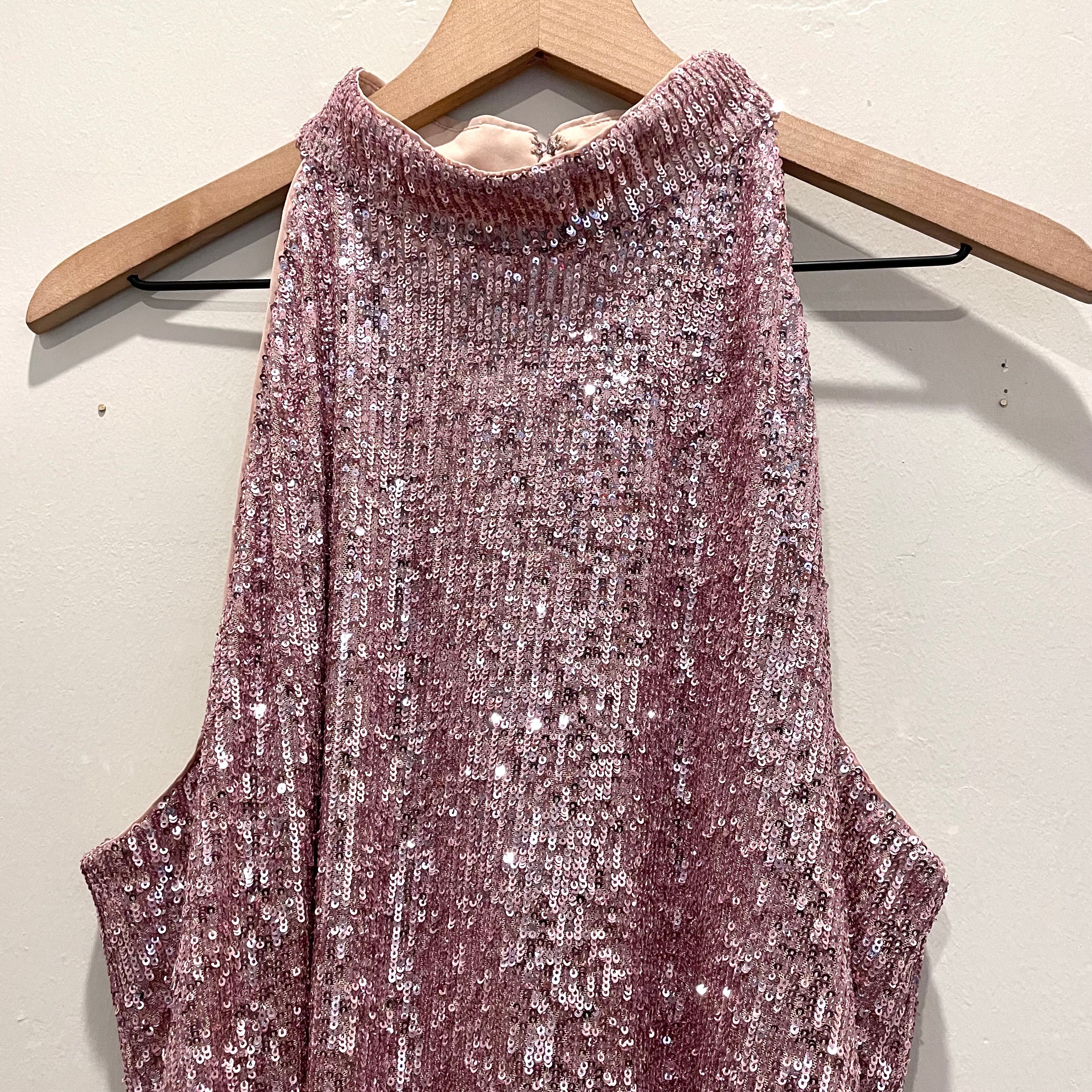 Sequin Halter Top