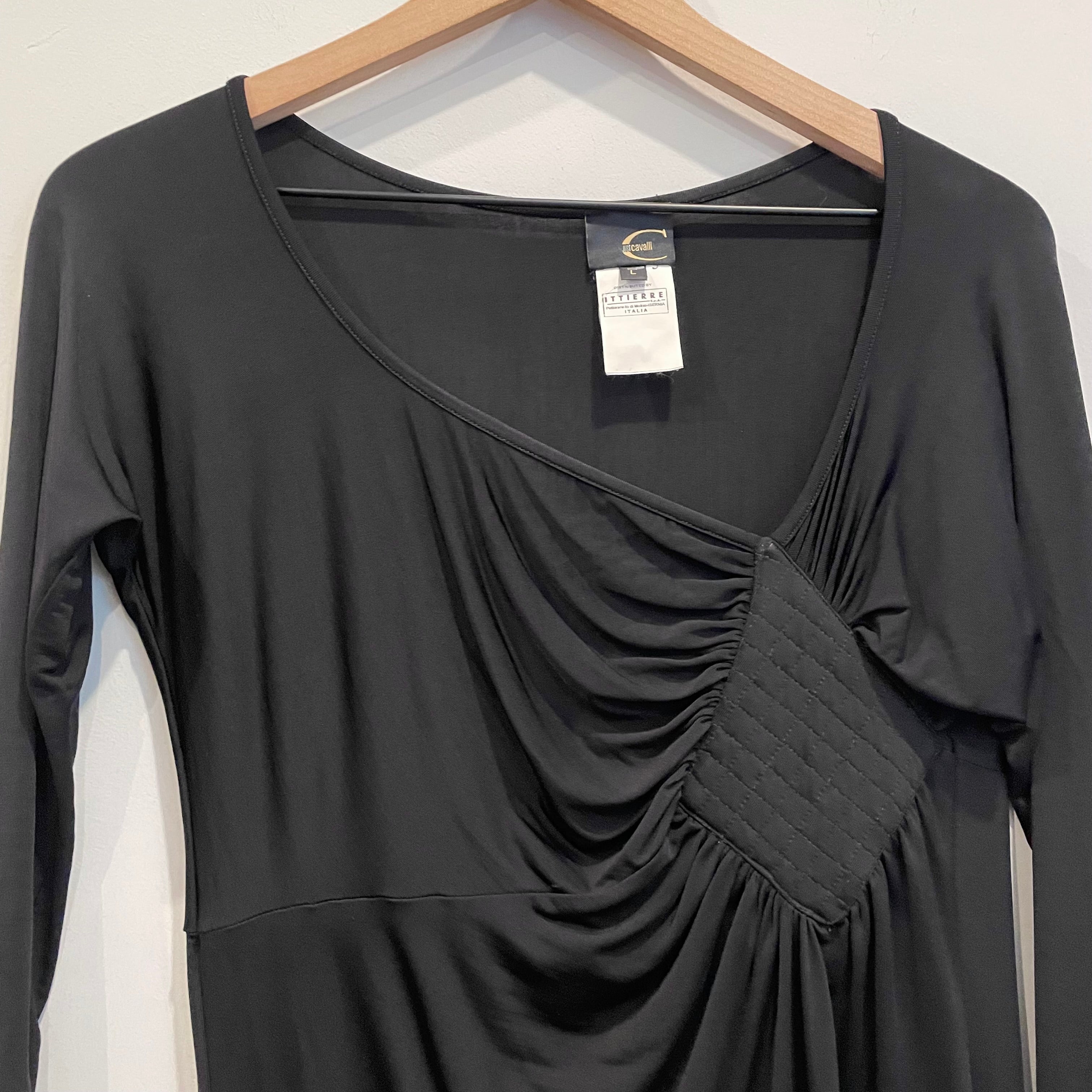 Stretch Asymmetrical Neck Top