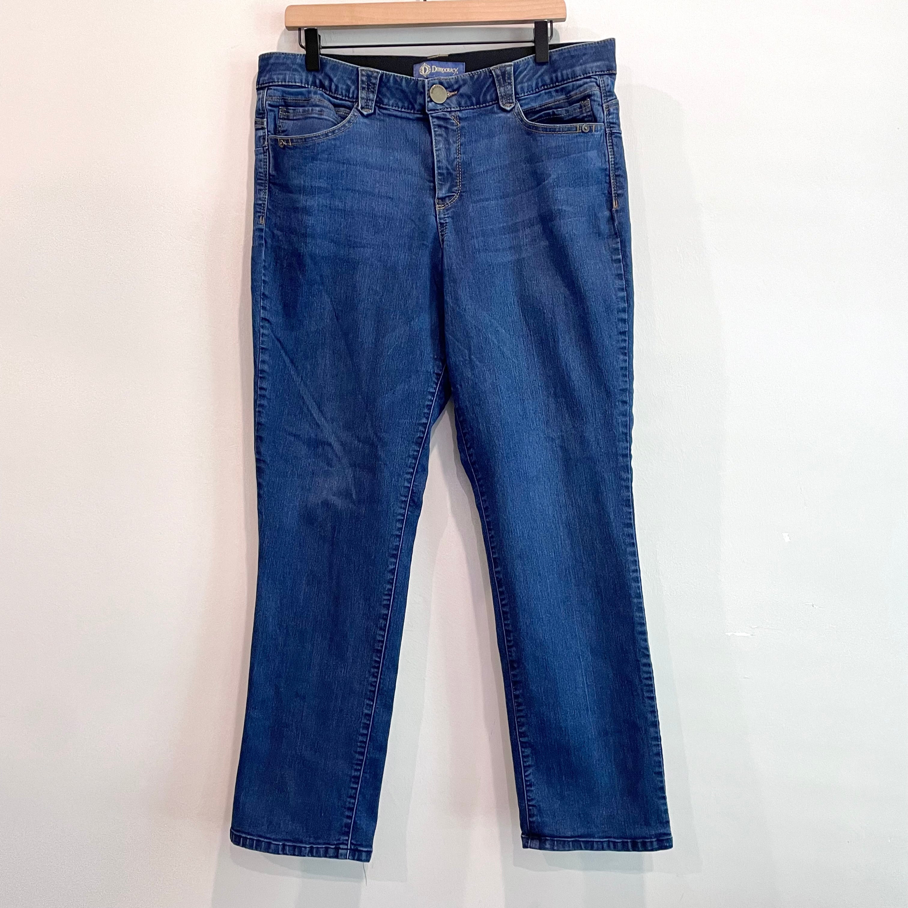 Straight Leg Denim Jeans