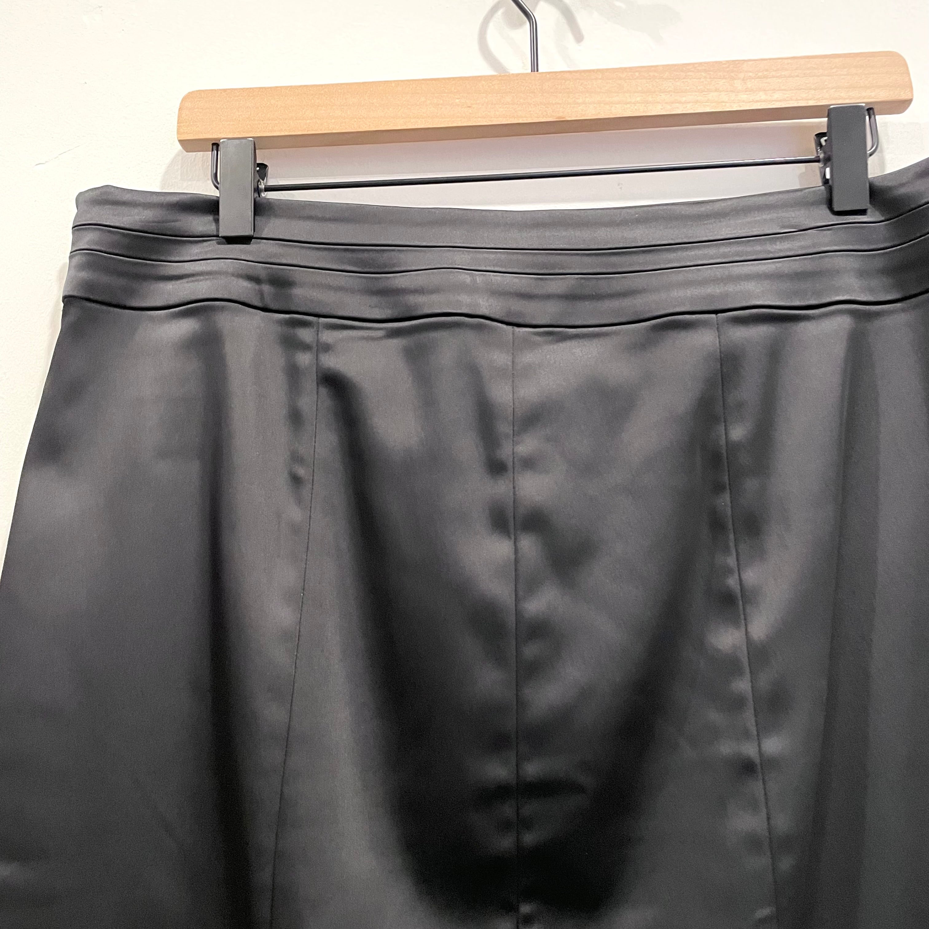 Satin Pencil Skirt