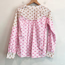 Geometric Button Down Top-9