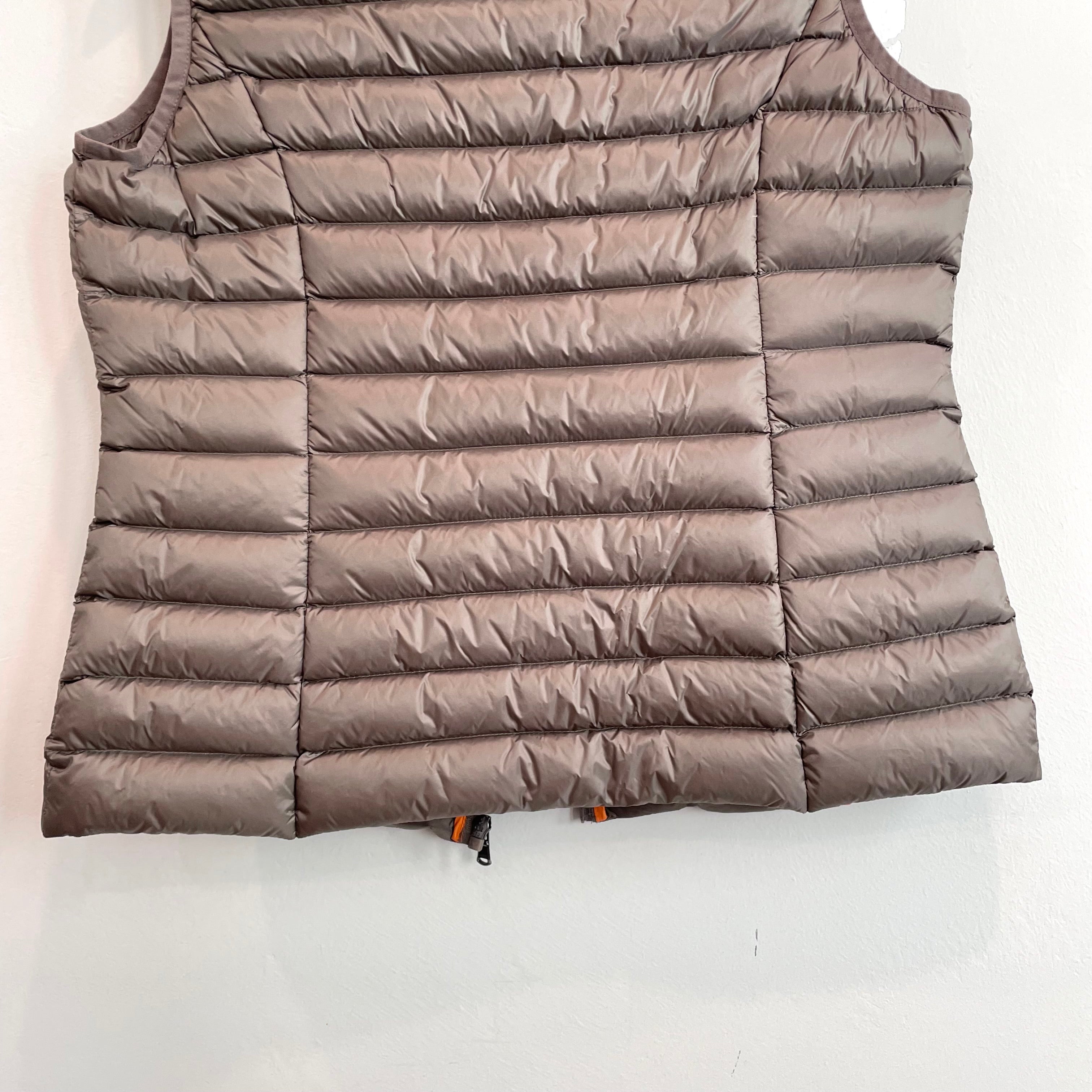 Sleeveless Zip Front Puff Vest