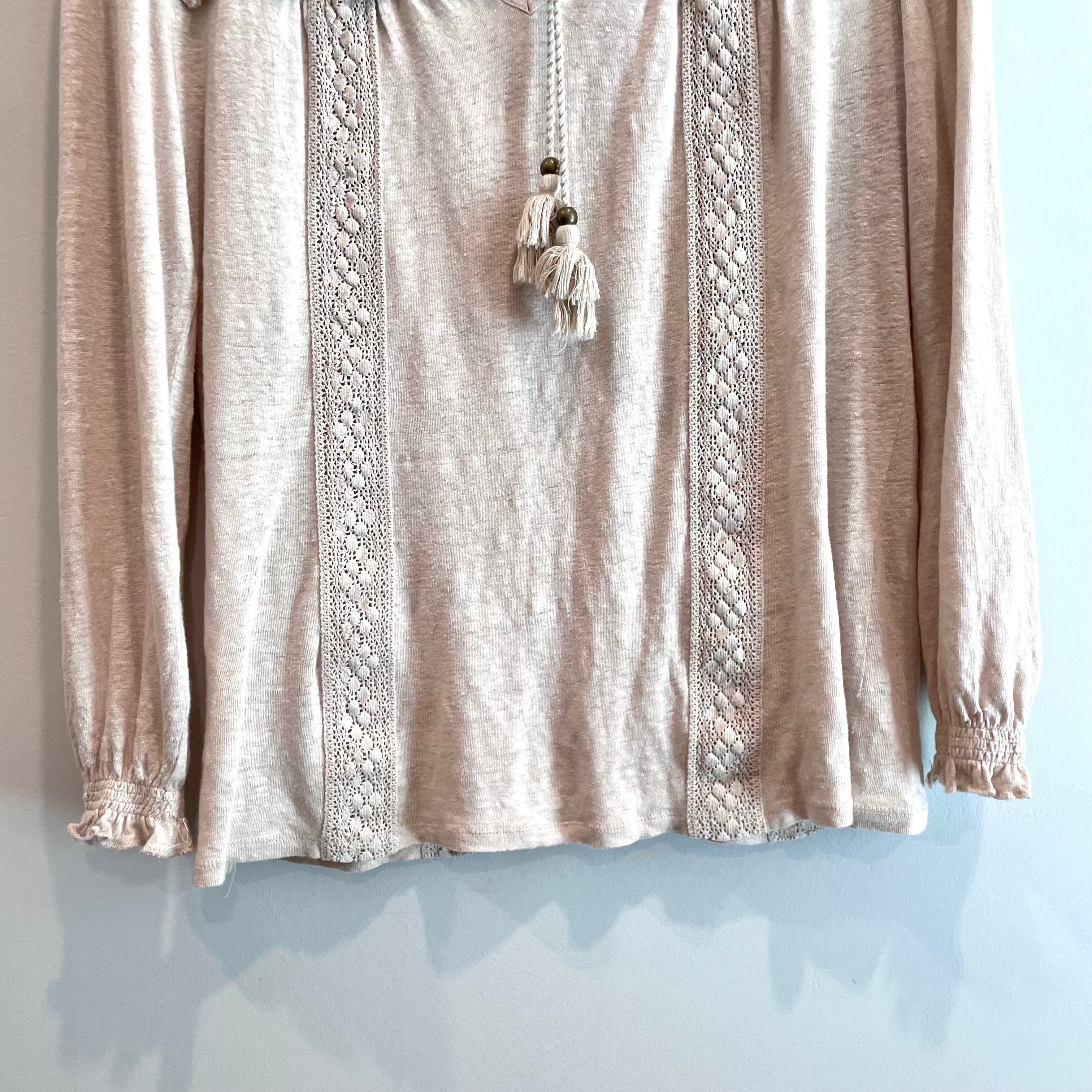 Crochet Linen Top