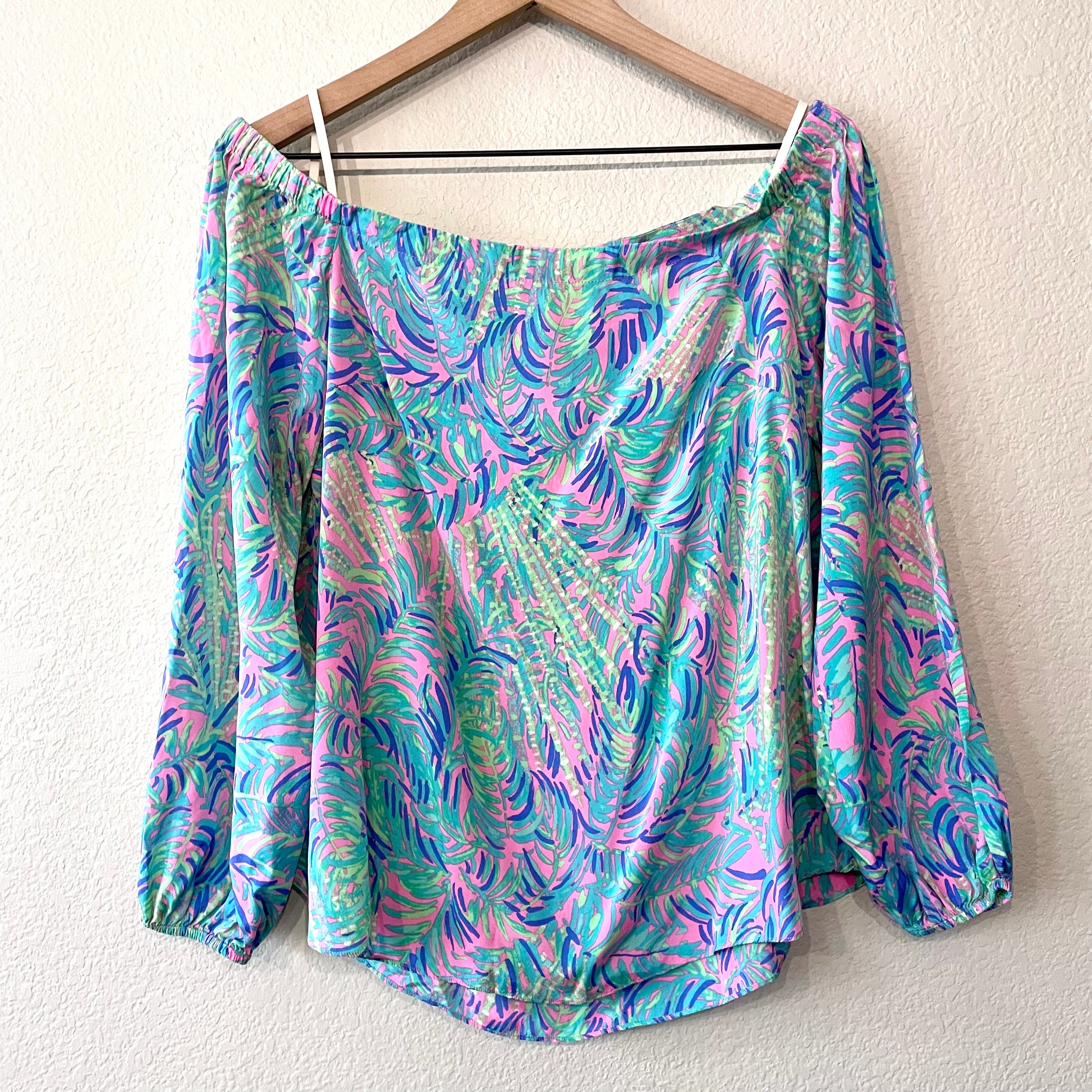 Silk Off Shoulder Blouse