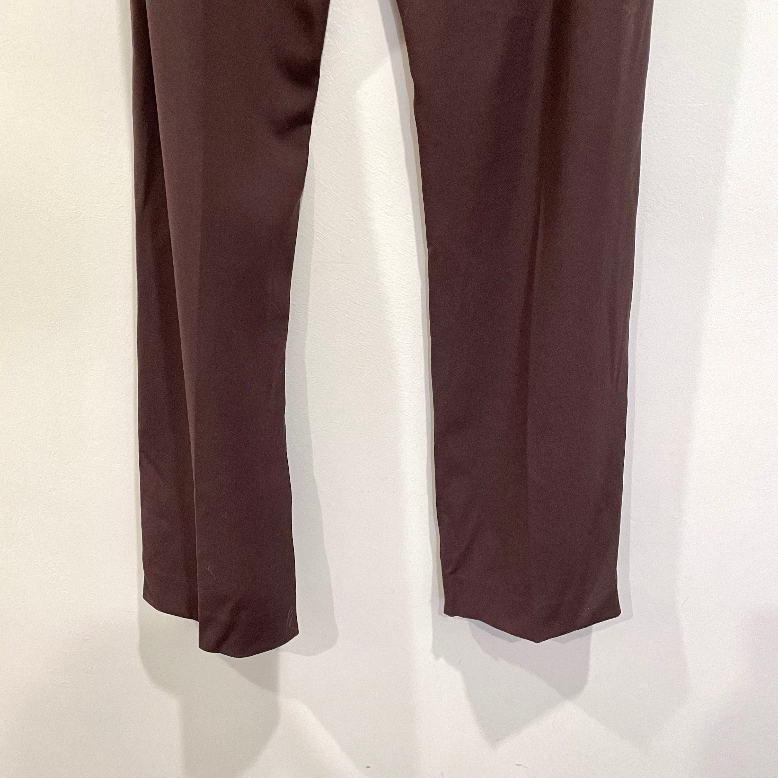 Wool Blend Straight Leg Dress Pants