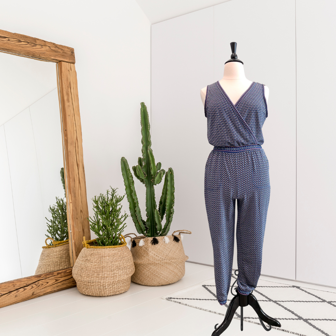 Geometric Jogger Jumpsuit