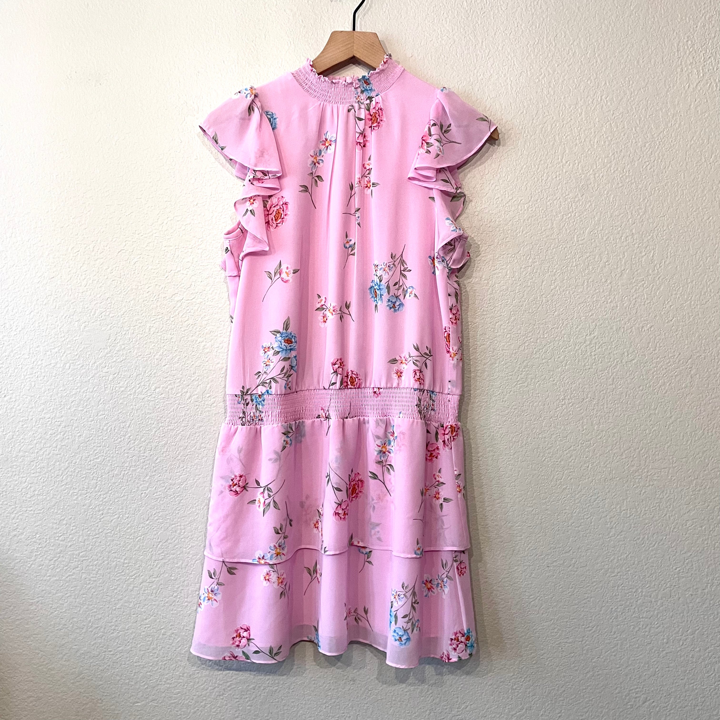 Floral Smocked Waist Dress