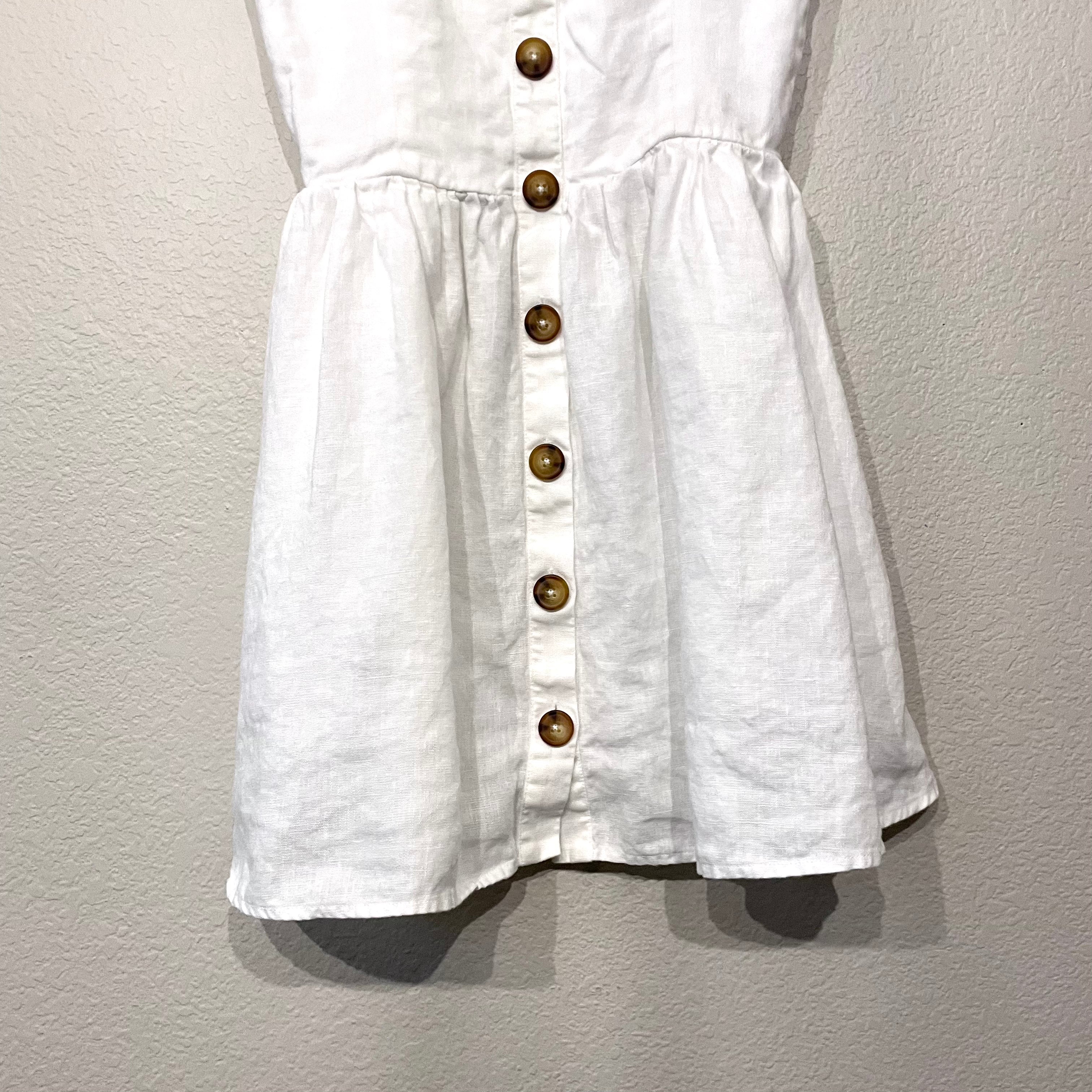 Linen Button Down Mini Dress