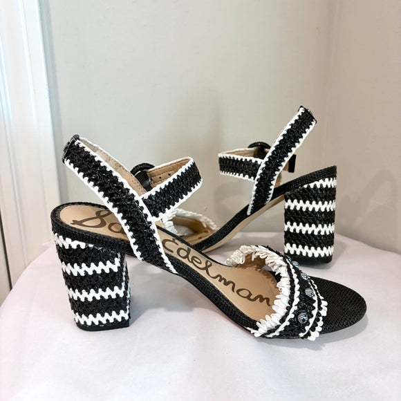 Sam Edelman Olisa Raffia Block Heel Sandal