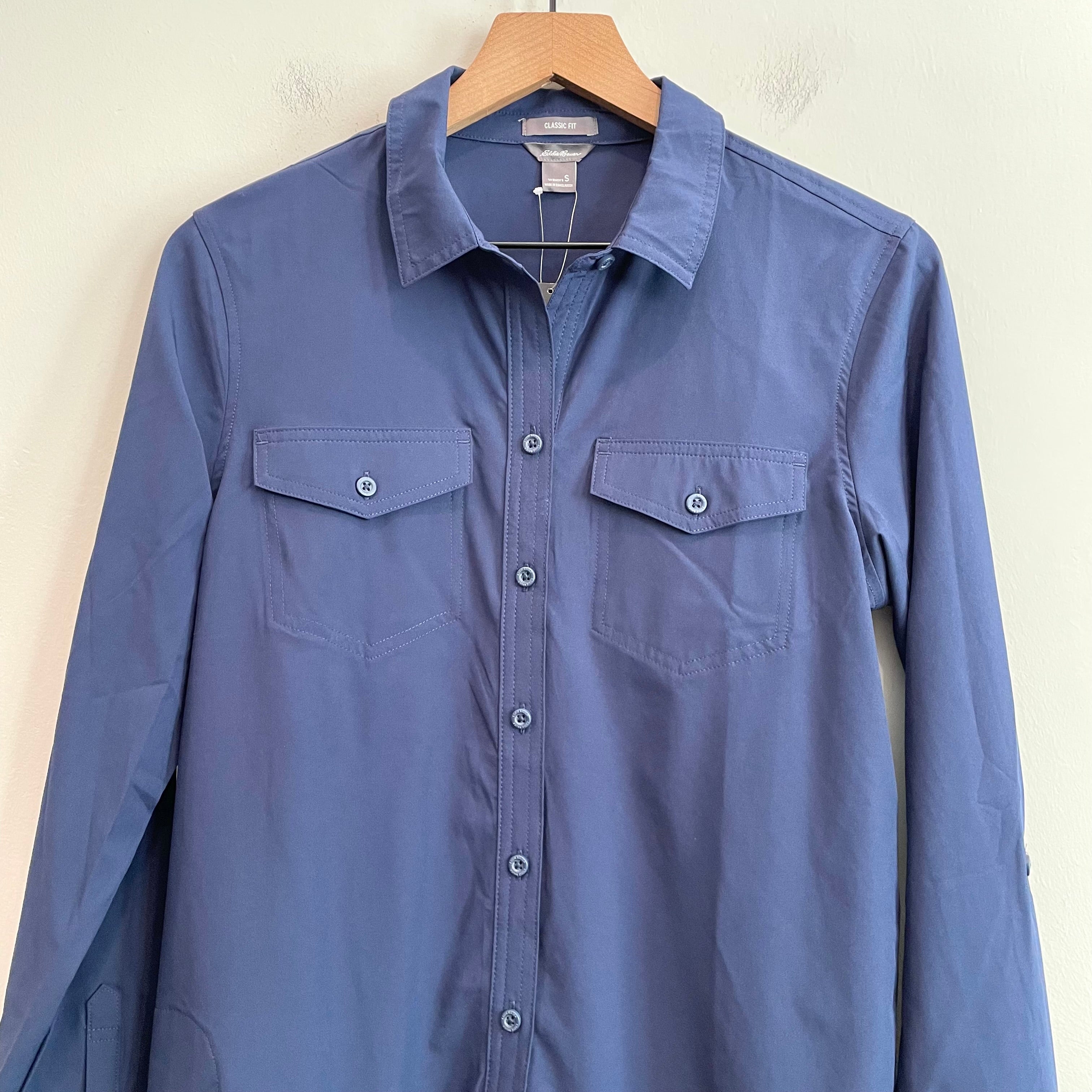 Long Sleeve Button Down Stretch Shirt