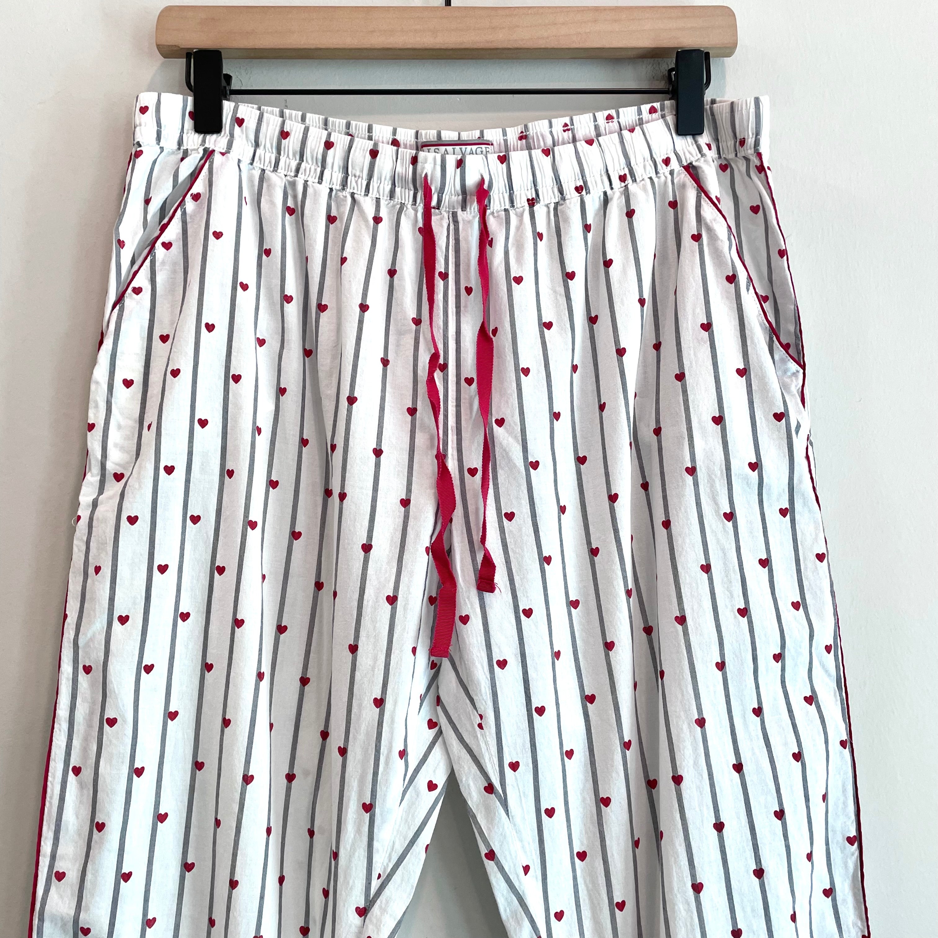 Heart Striped Pajama Pants