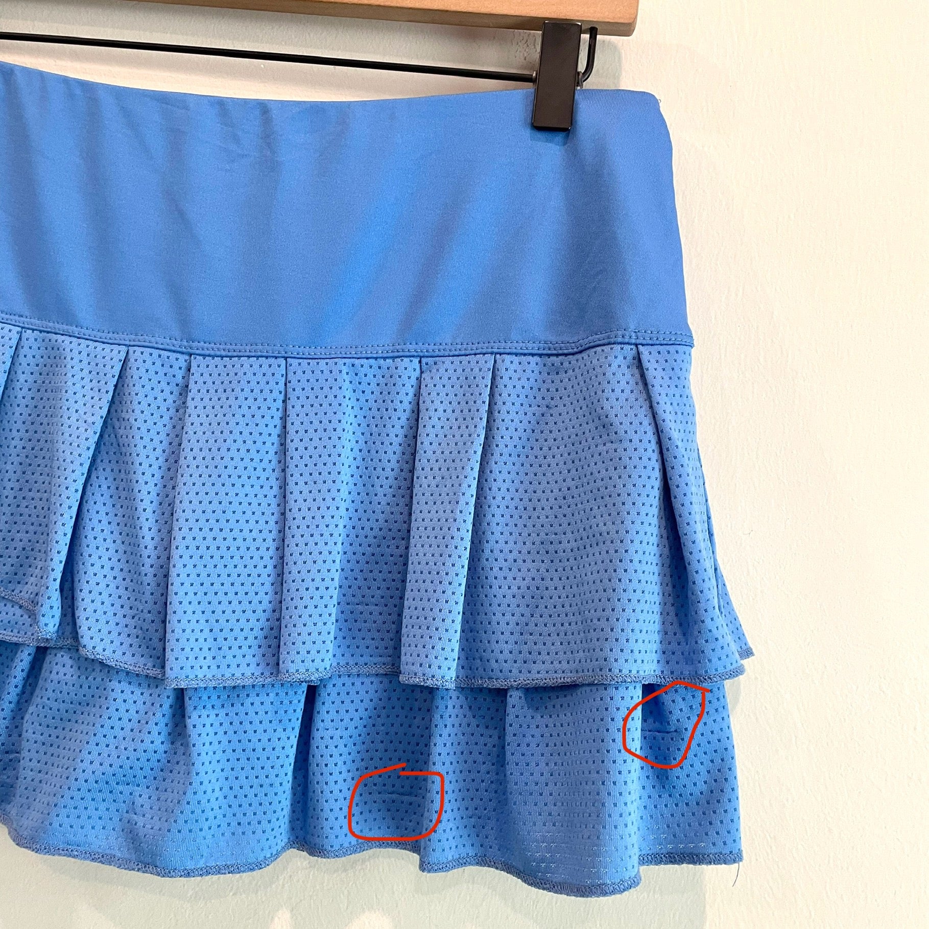 Mesh Ruffle Tennis Skort