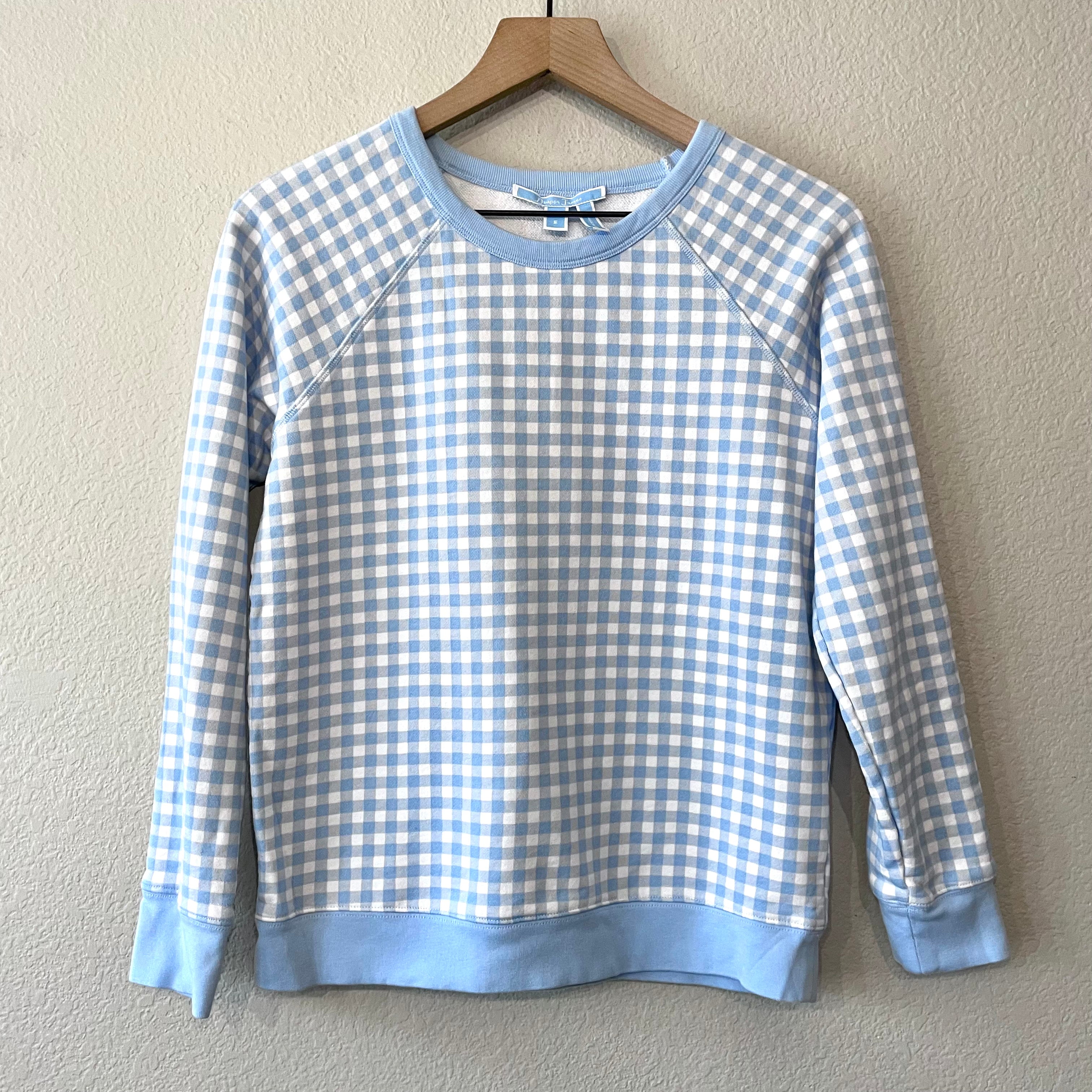 Gingham Plaid Sweatshirt