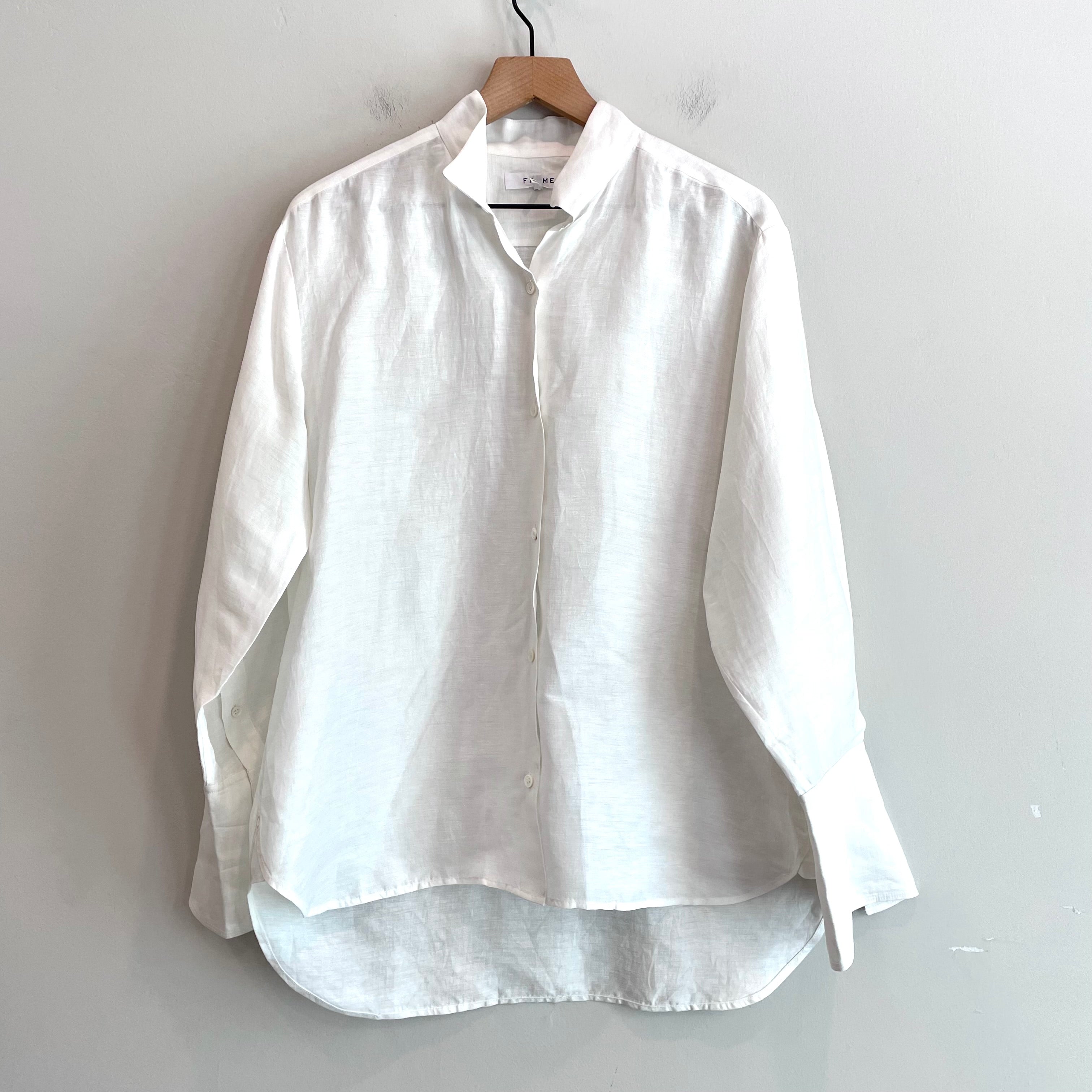 Linen Blend Button Down Shirt