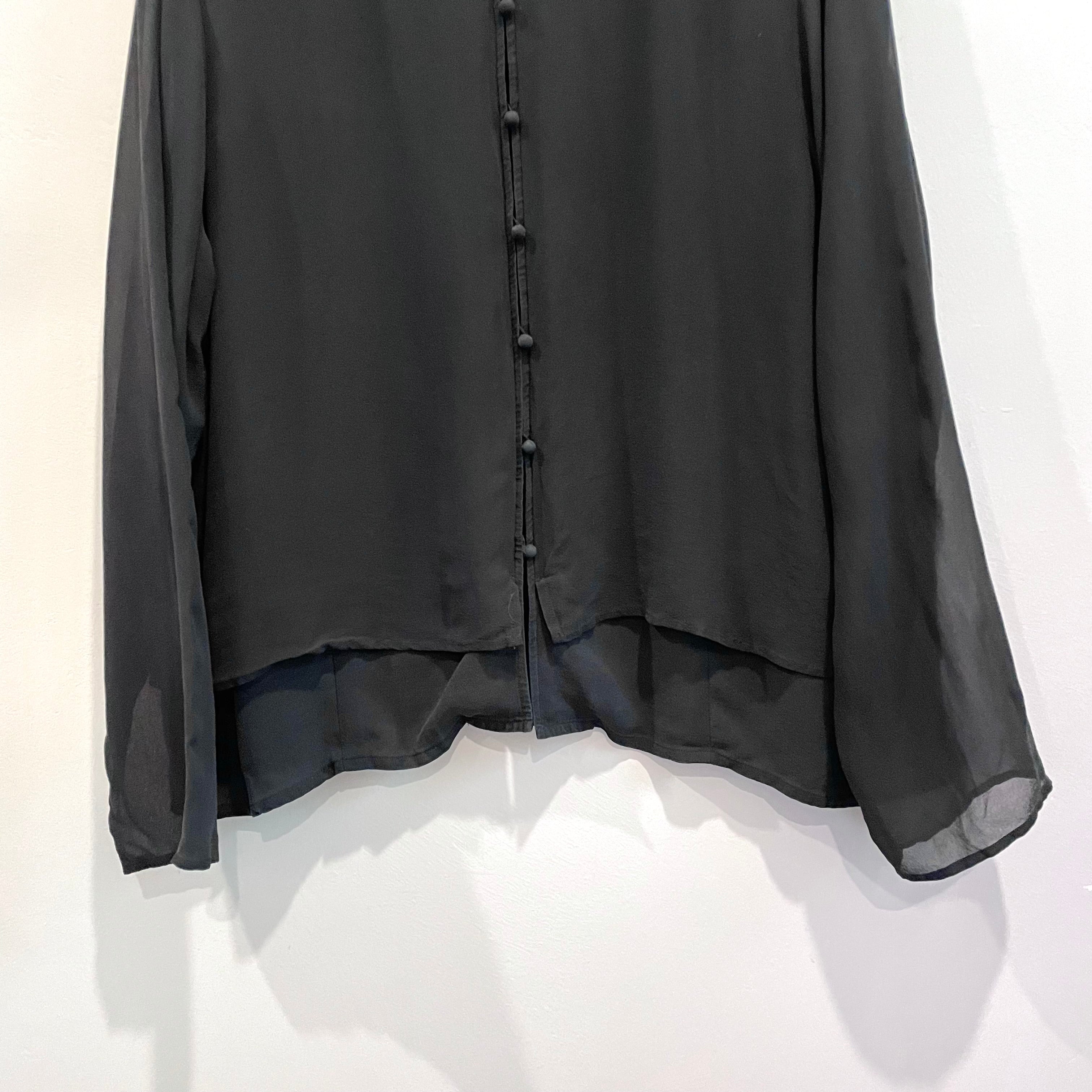 Silk Button Front Cardigan Top