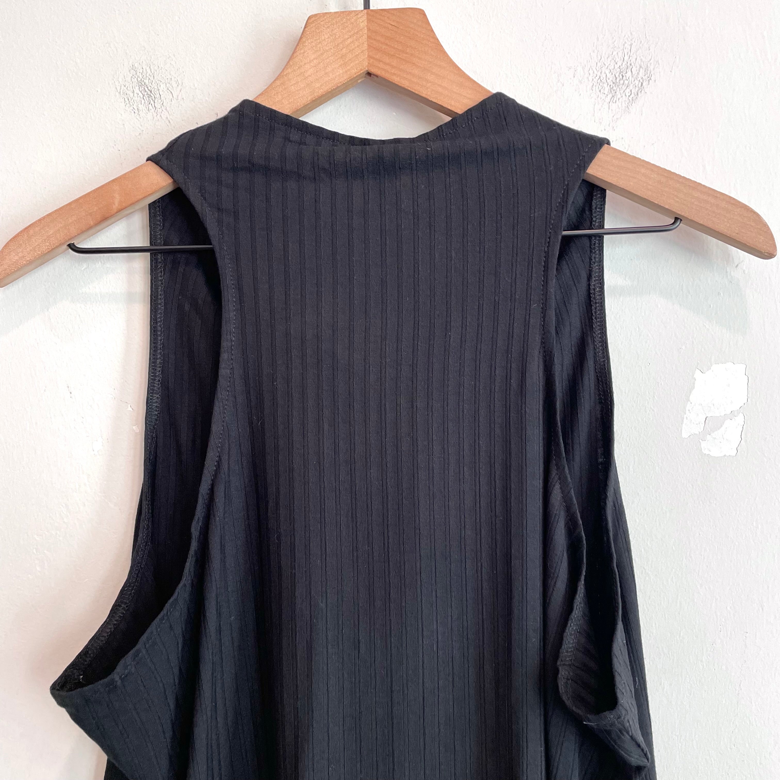 Sleeveless Draped Neck Top