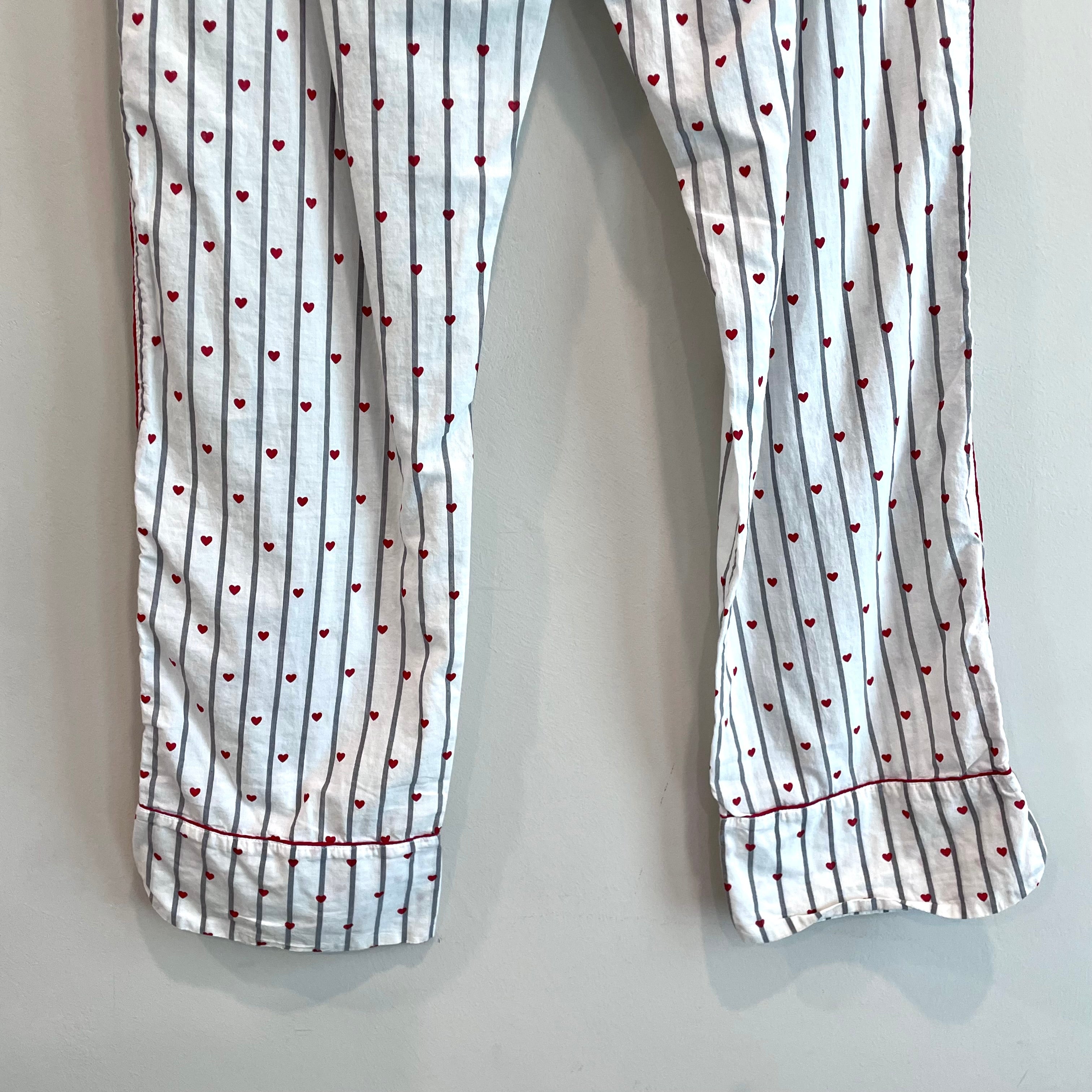 Heart Striped Pajama Pants