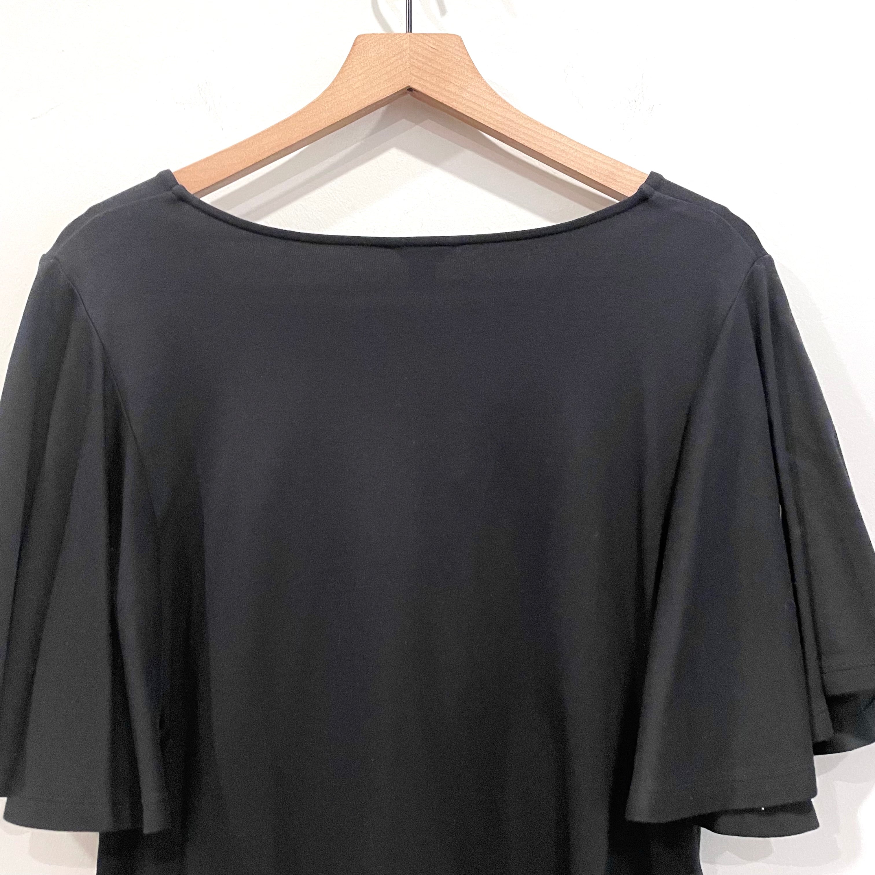 V-Neck Ruffle Sleeve Top