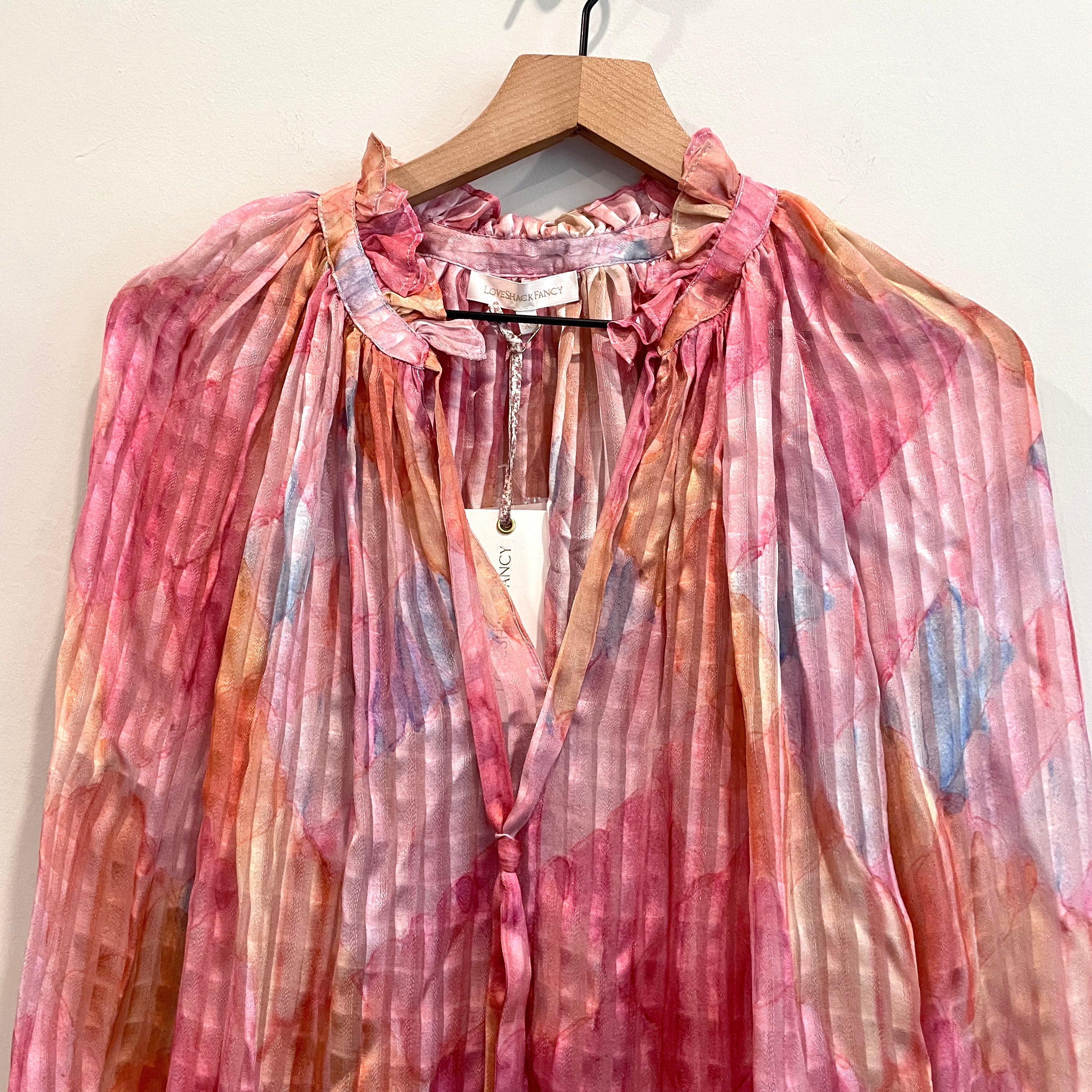 Silk Bow Neck Blouse