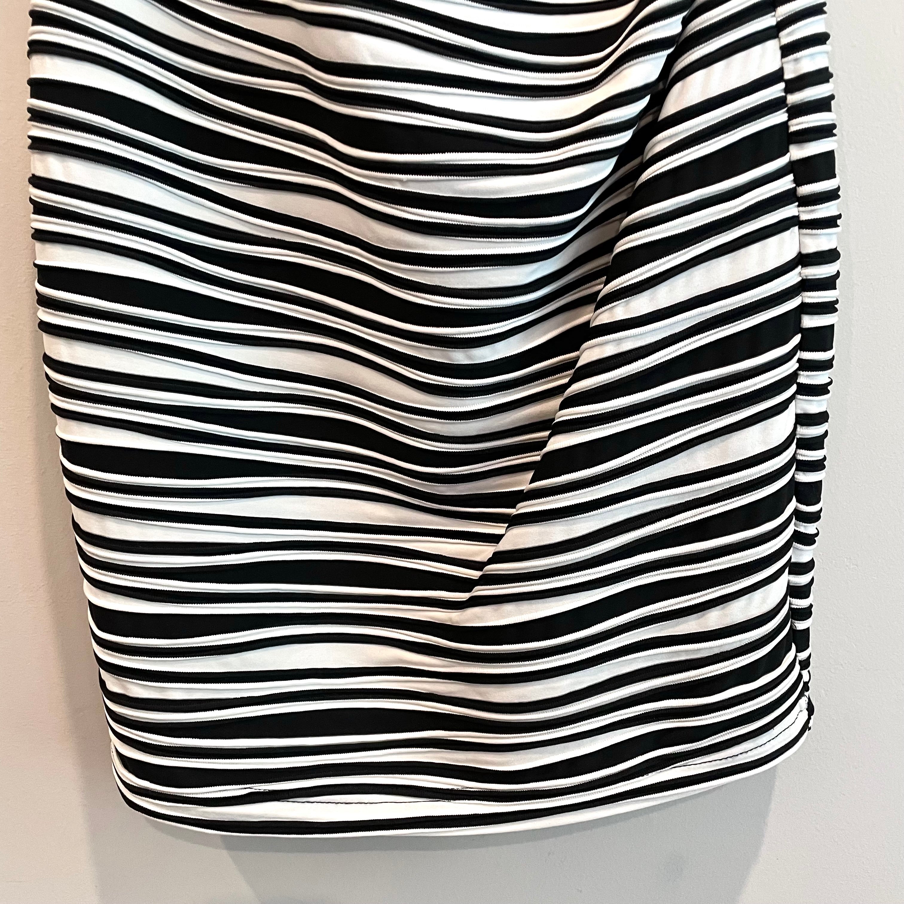 Striped Ruched Side Dress