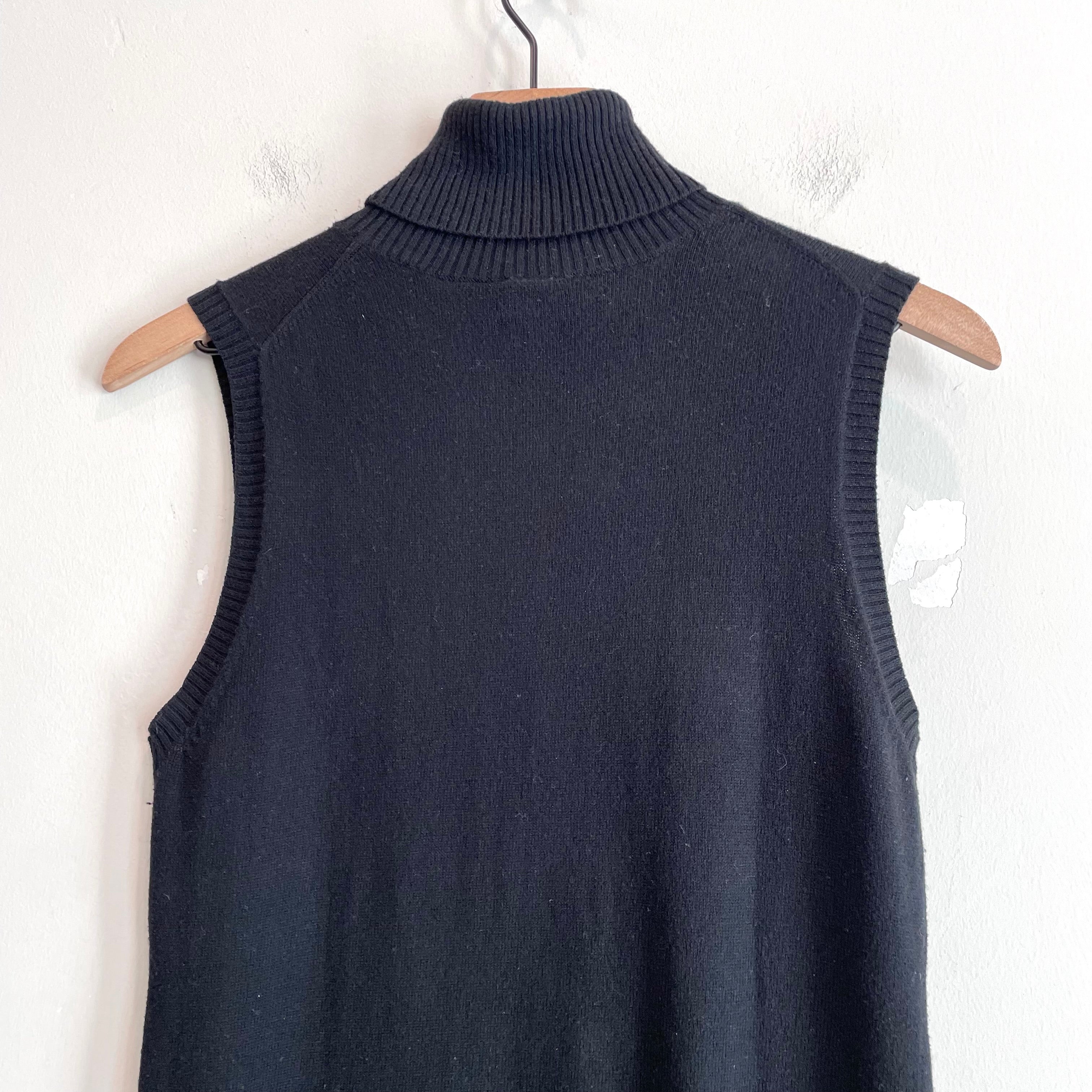 Sleeveless Turtleneck Sweater