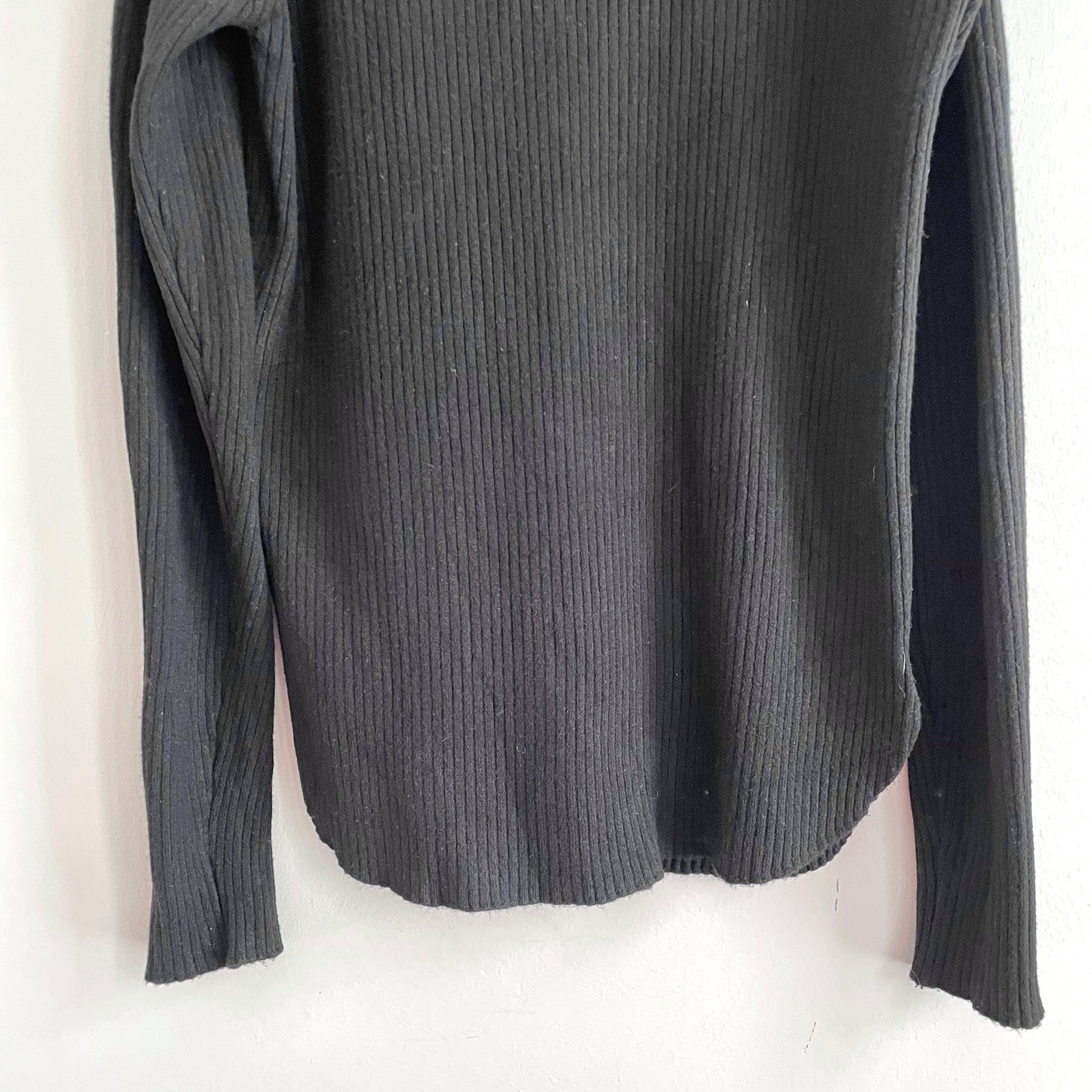 Cold Shoulder Ribbed Sweater