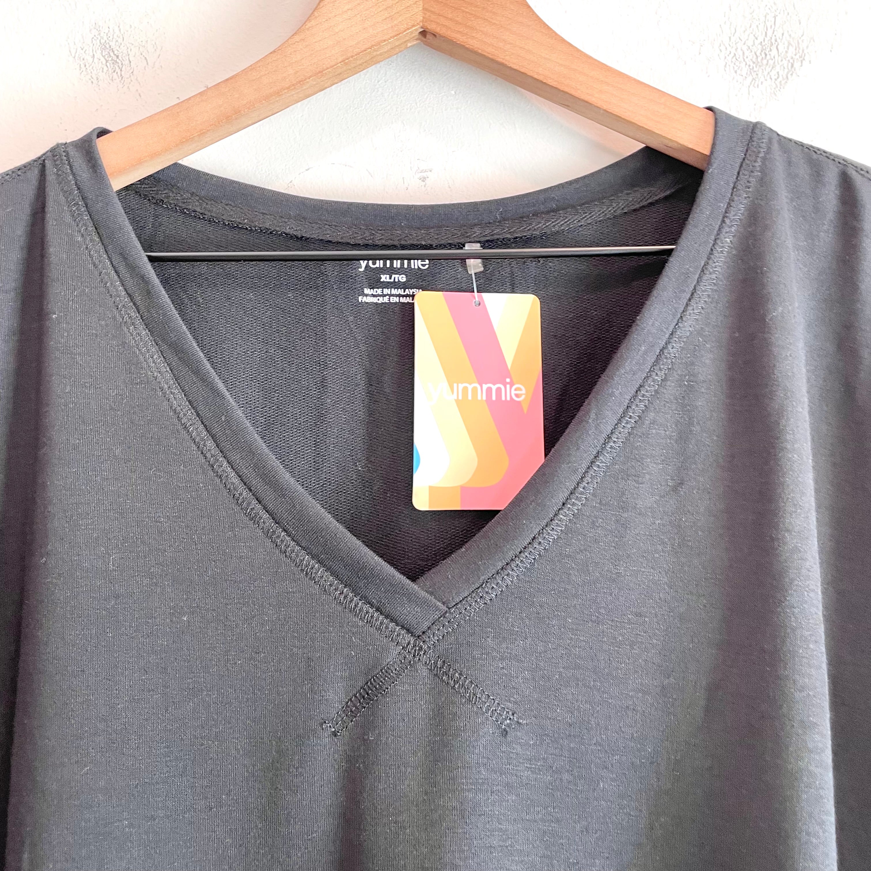 V-Neck Soft Terry Lounge Top