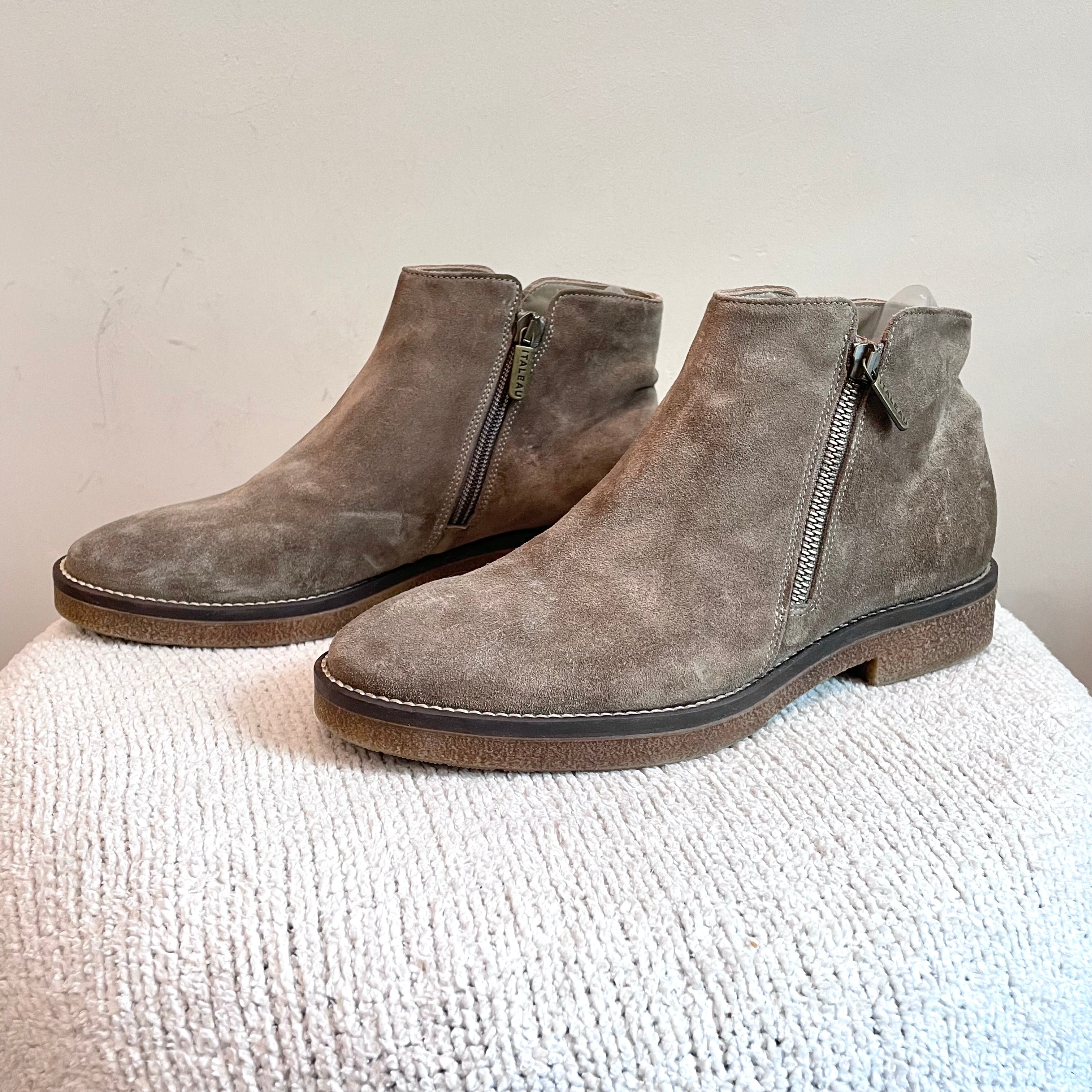 Waterproof Suede Leather Ankle Boots