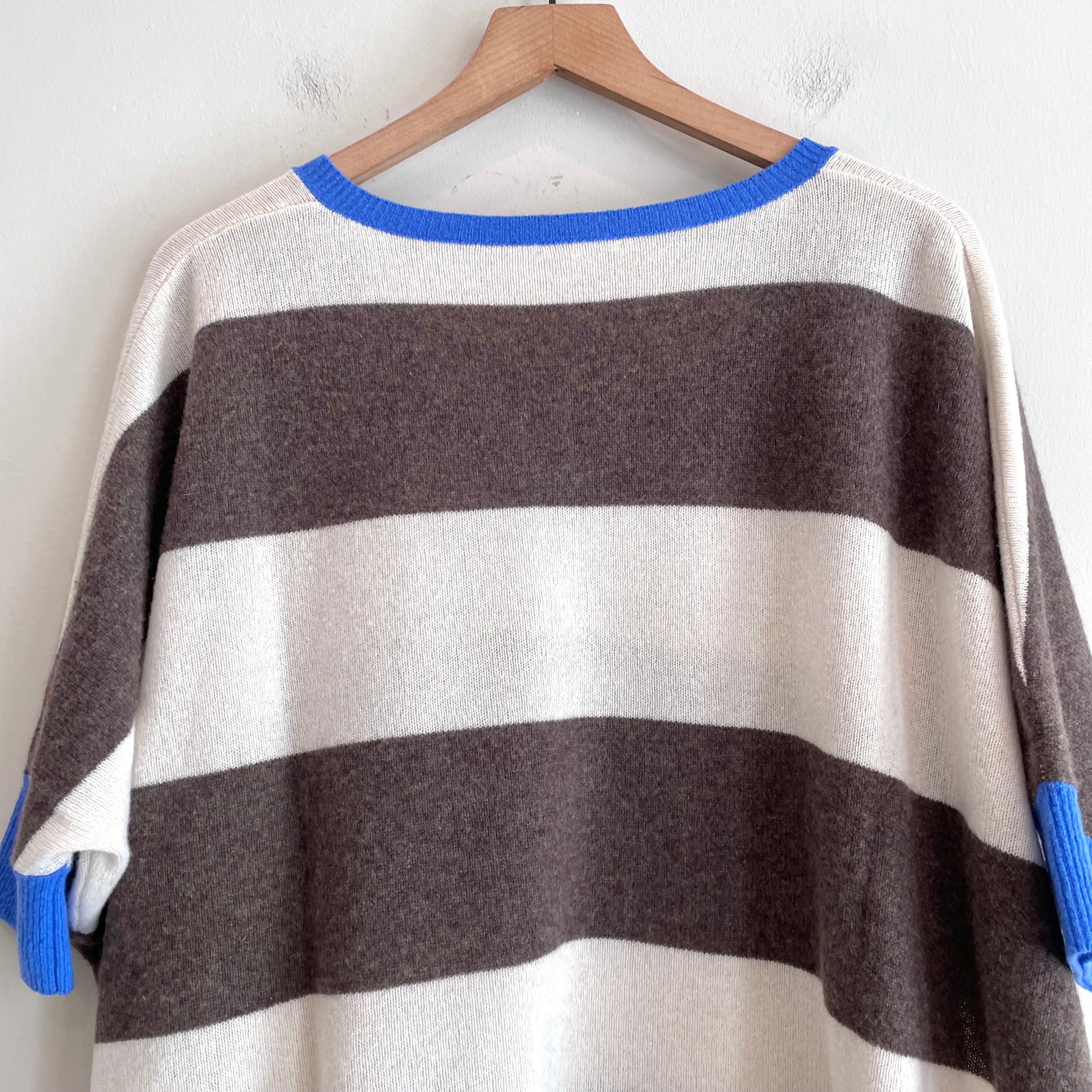 Striped Oversized Cashmere Sweater