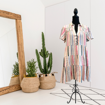 Striped Tiered Dress
